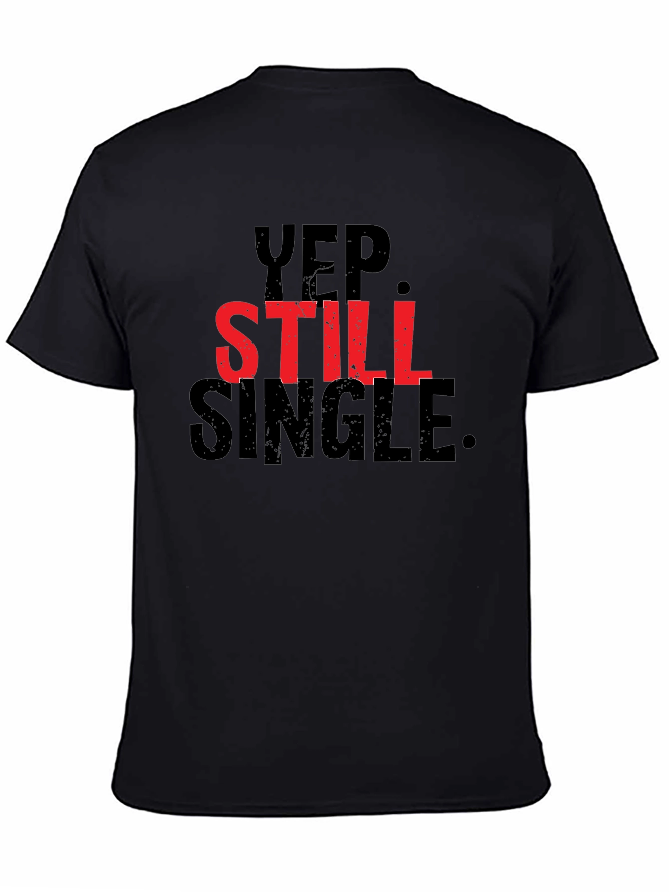 Black Yep Still Single Graphic Tee - Black view 4
