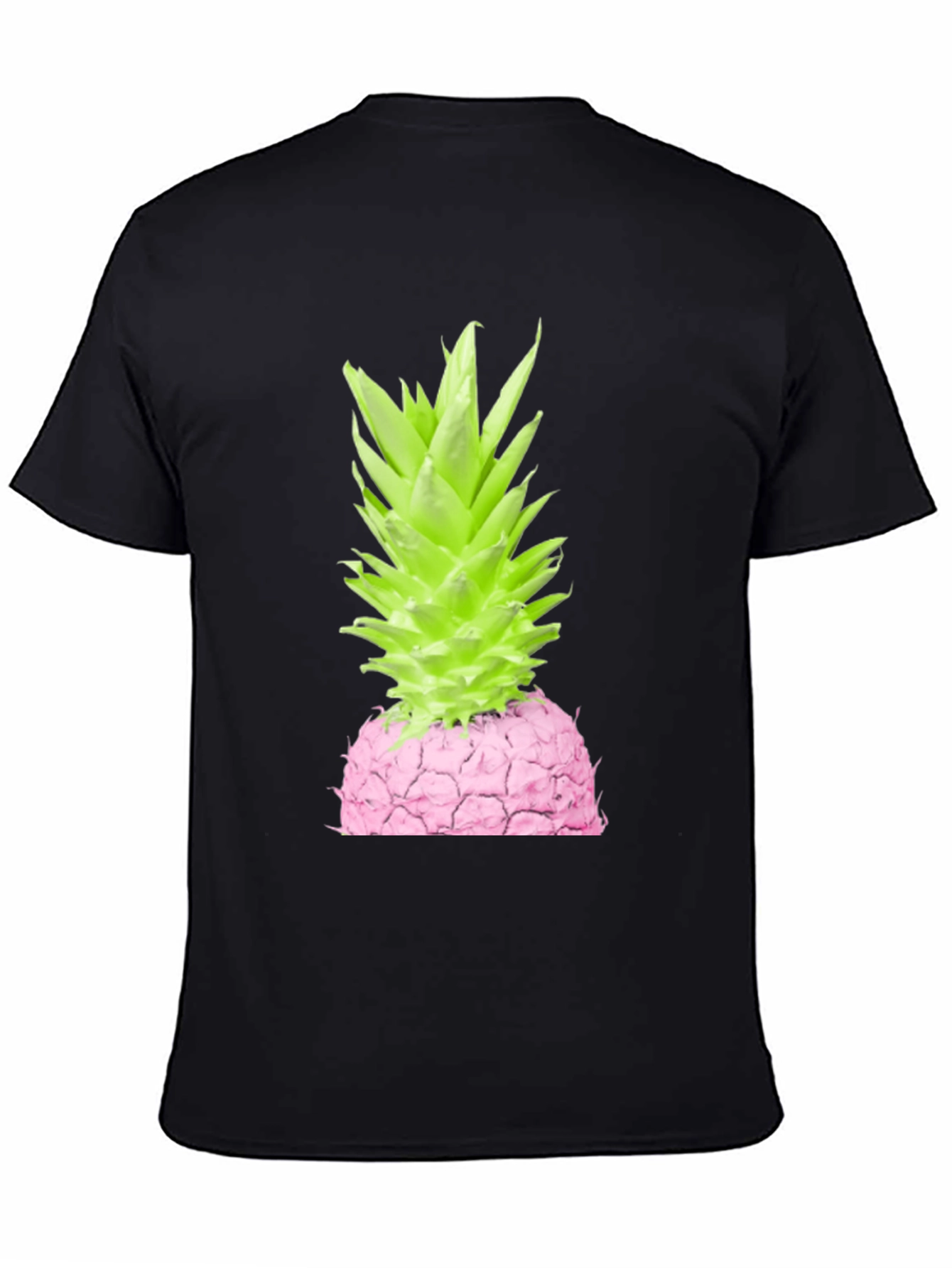 Black Pink Pineapple Graphic Tee view 4