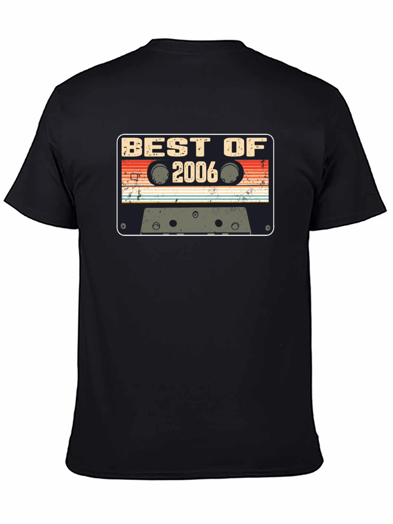Black Best of 2006 Cassette Tape Black T-Shirt view 4