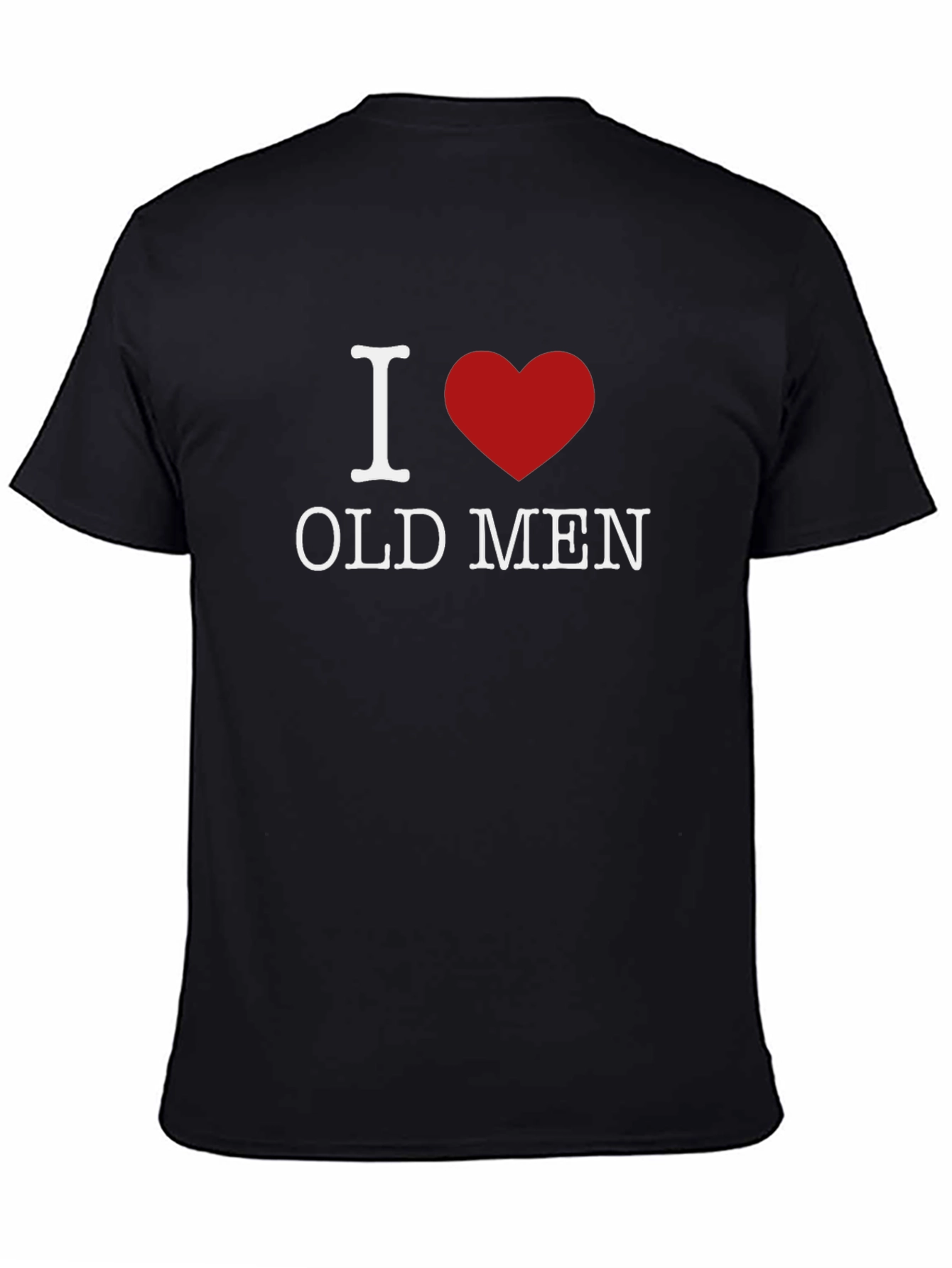 Black I Heart Old Men Graphic Tee view 4