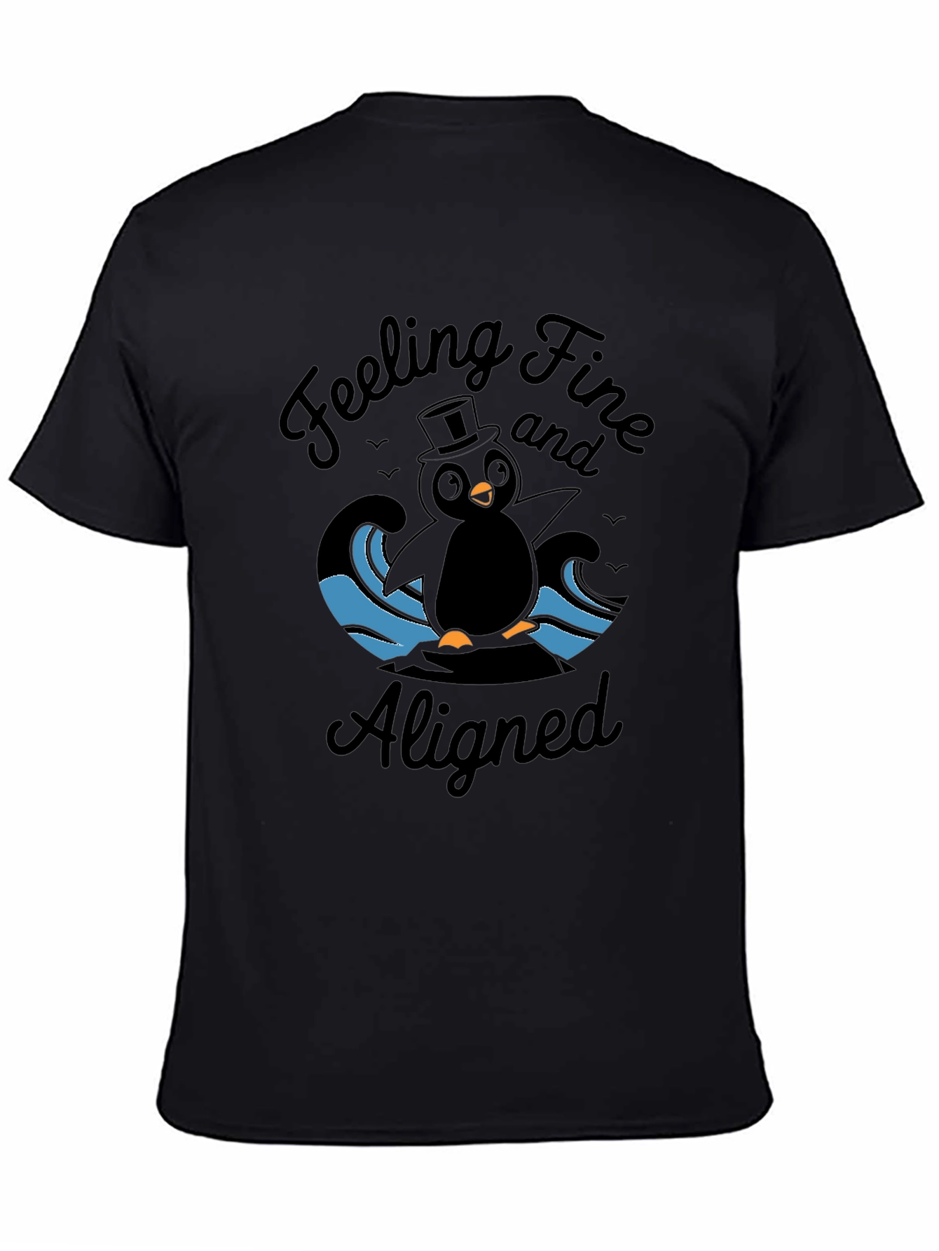 Black Feeling Fine Aligned T-Shirt view 4