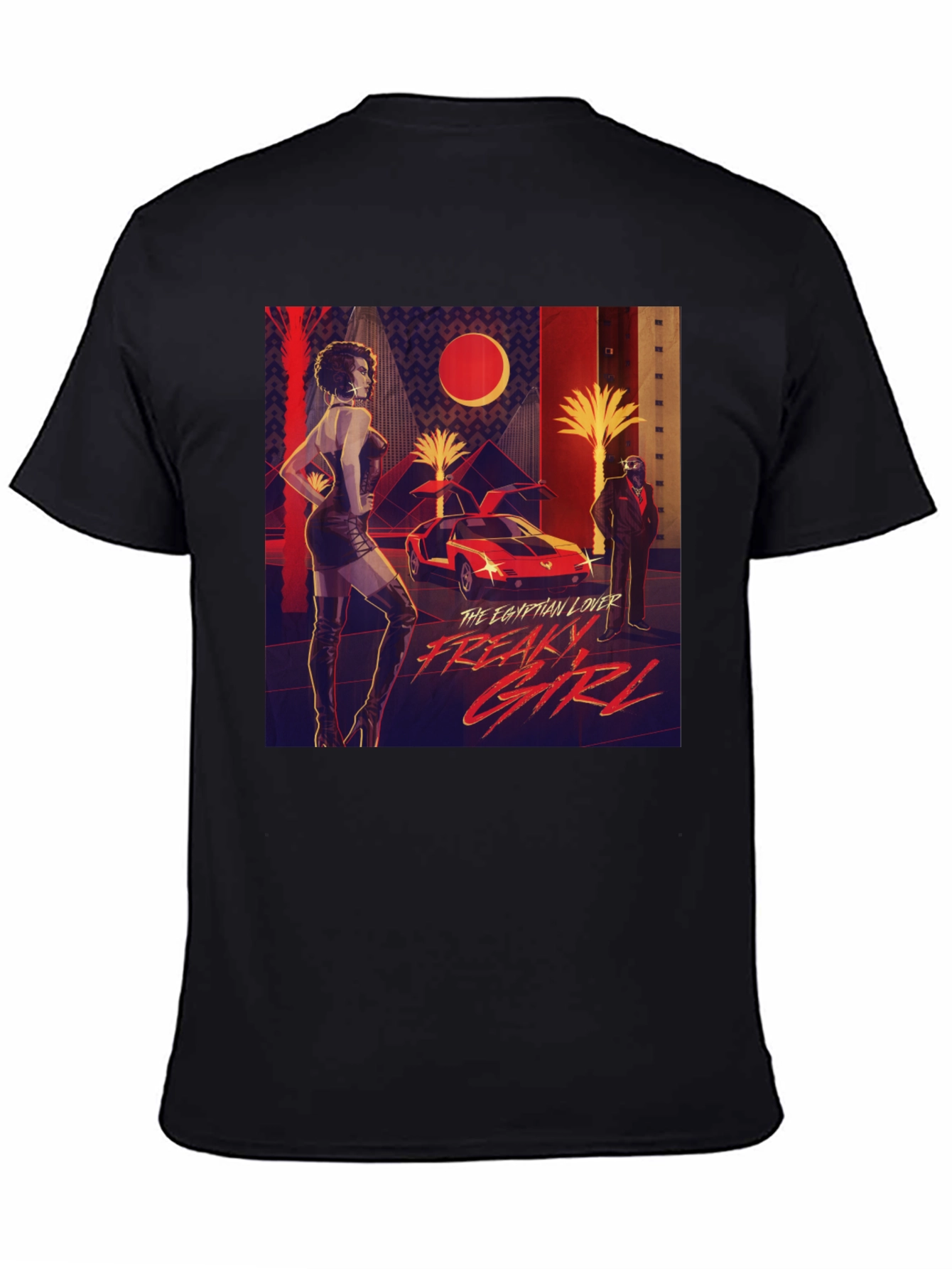 Black Egyptian Lover Freaky Girl Graphic T-Shirt view 4