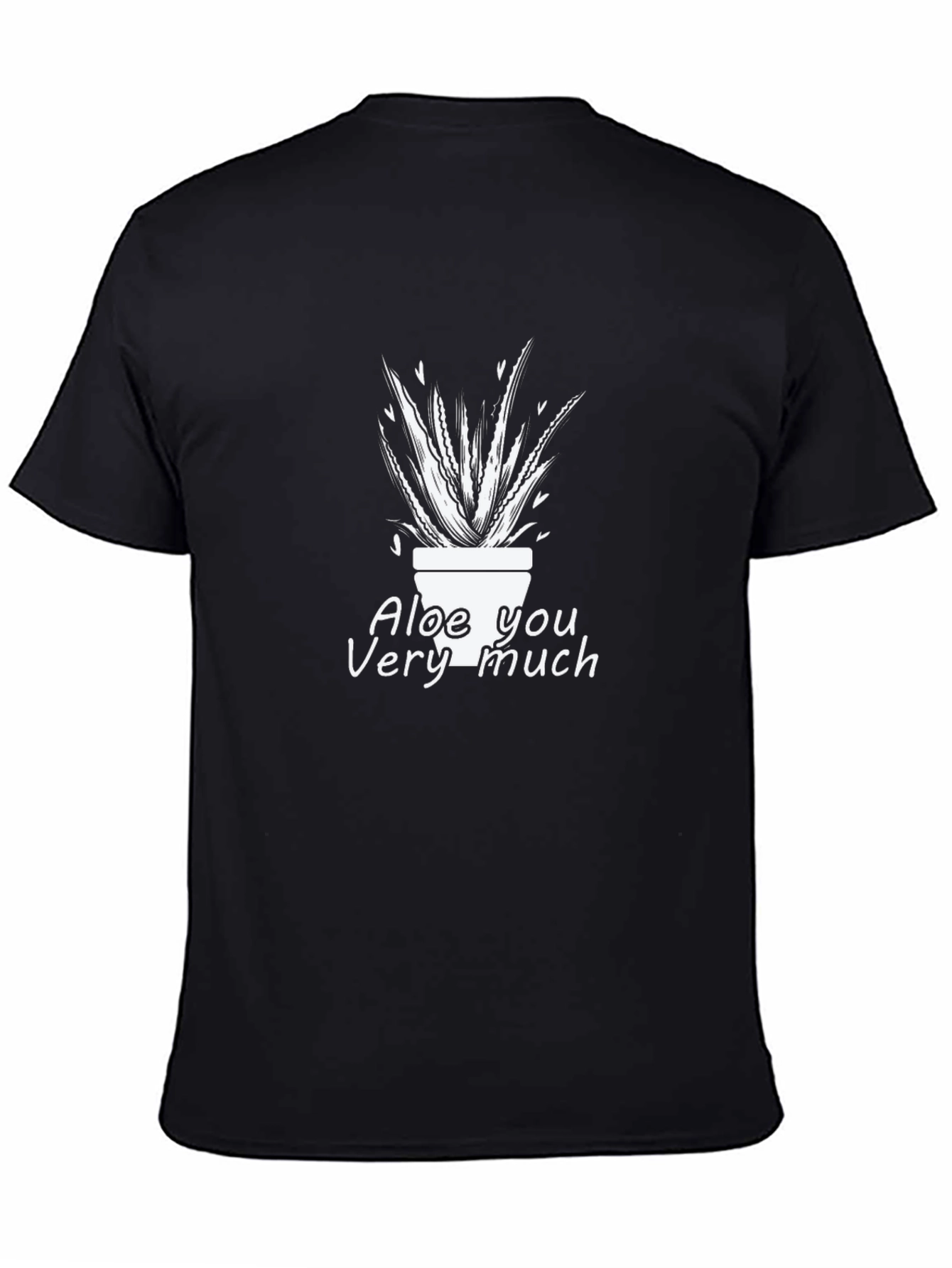 Black Aloe You Very Much Graphic T-Shirt view 4
