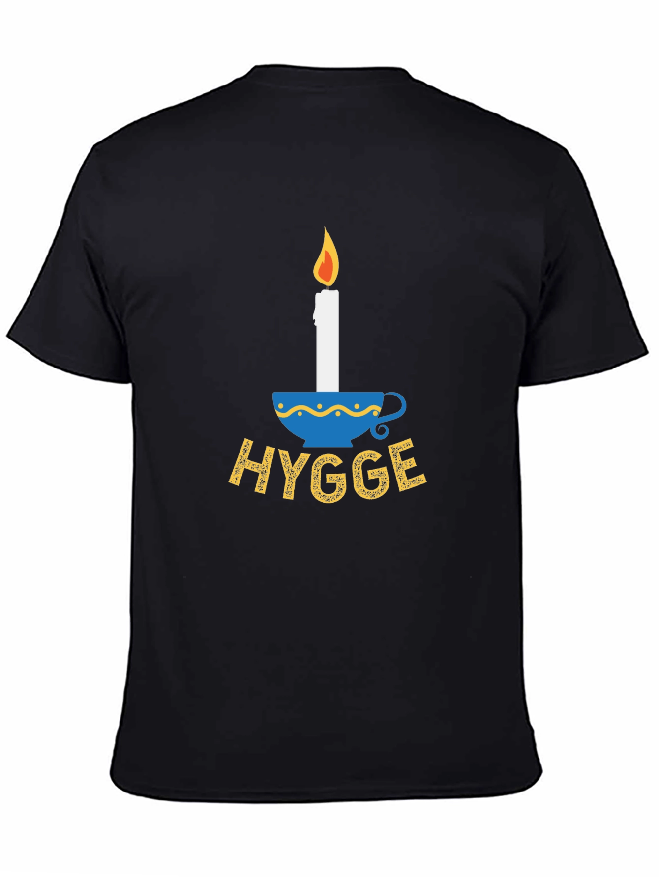 Black Hygge Candle Comfort Graphic Tee view 4