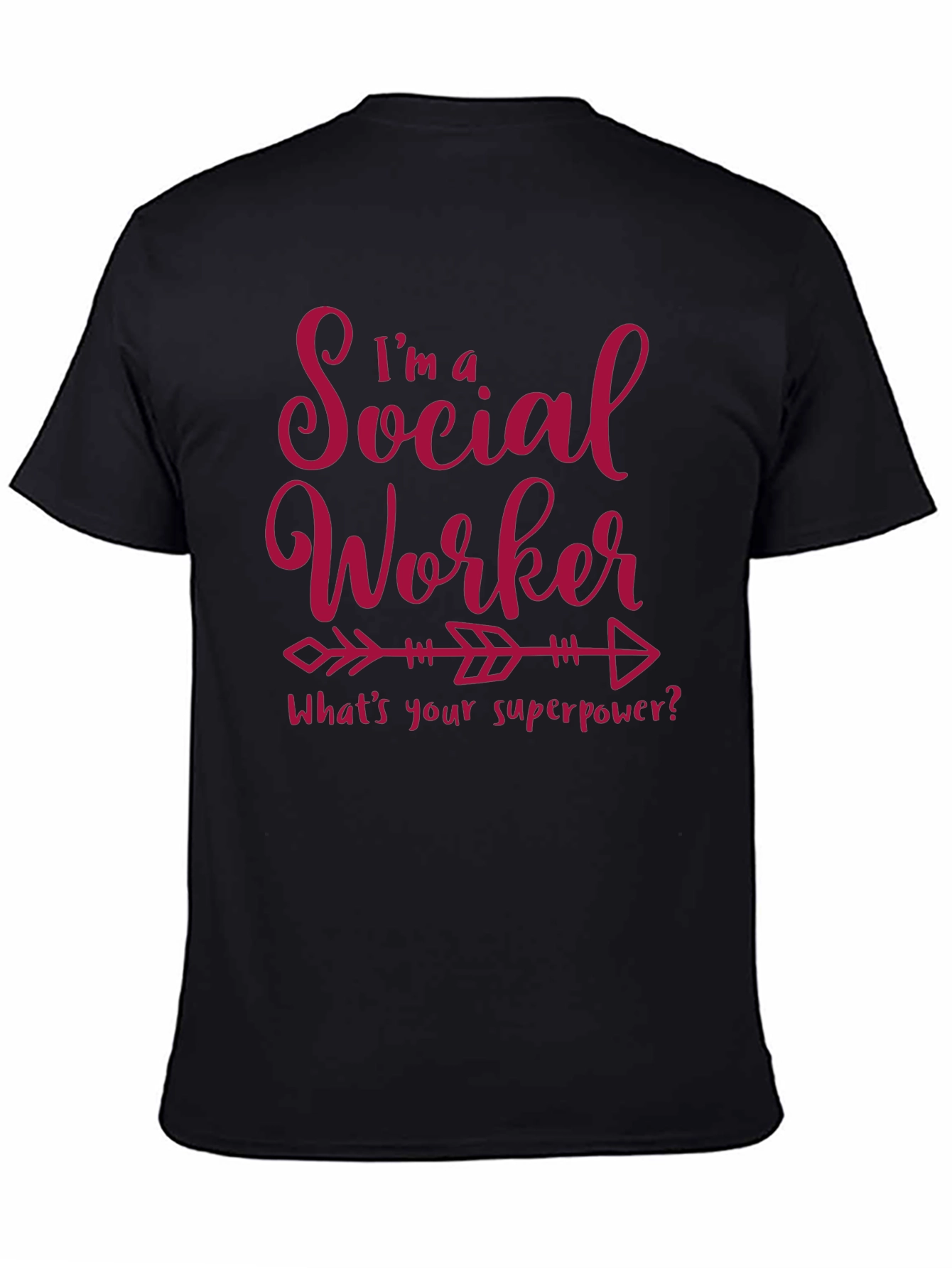Black Social Worker Superpower Graphic Tee view 4