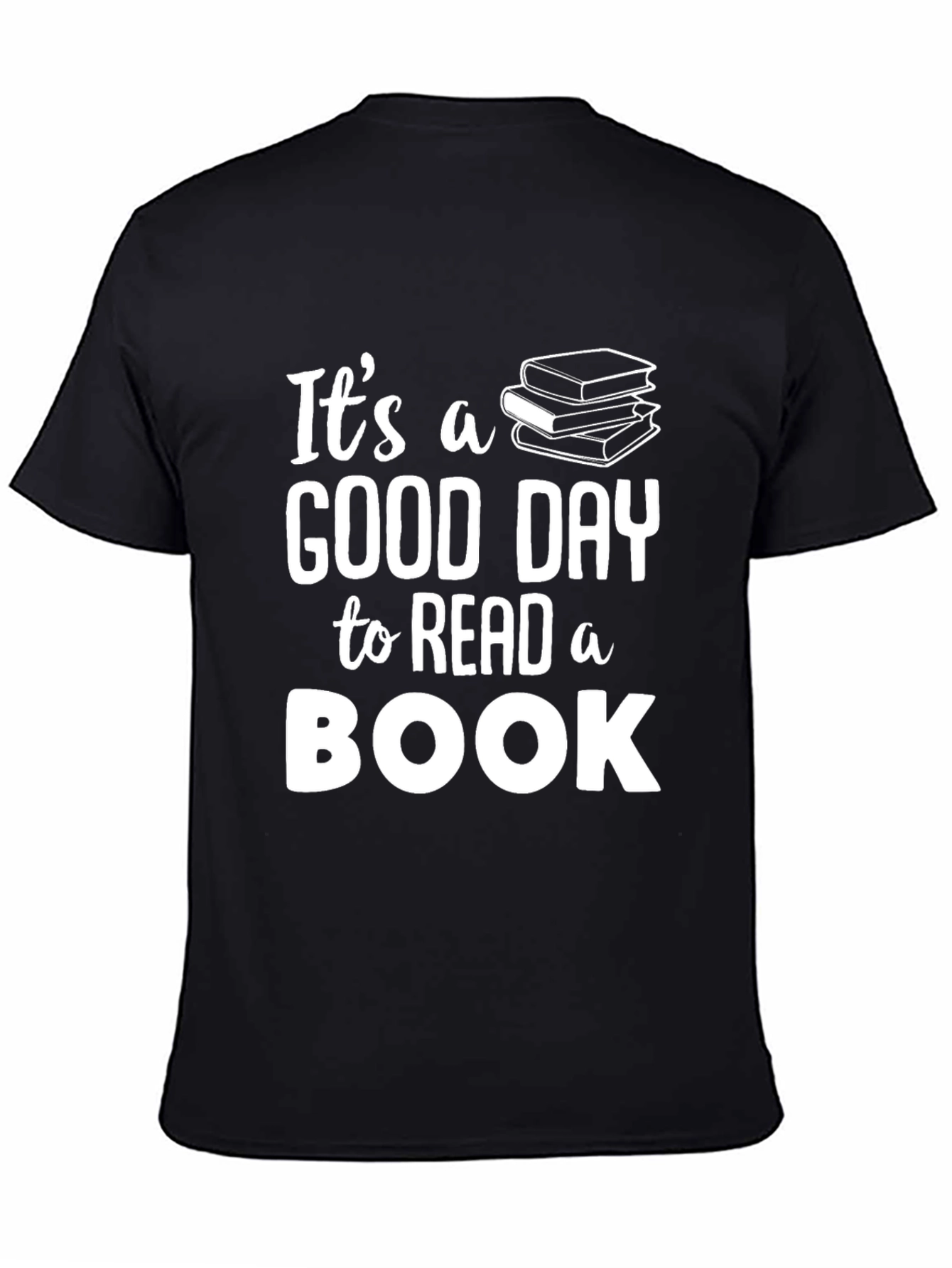 Black It's A Good Day to Read a Book T-Shirt view 4