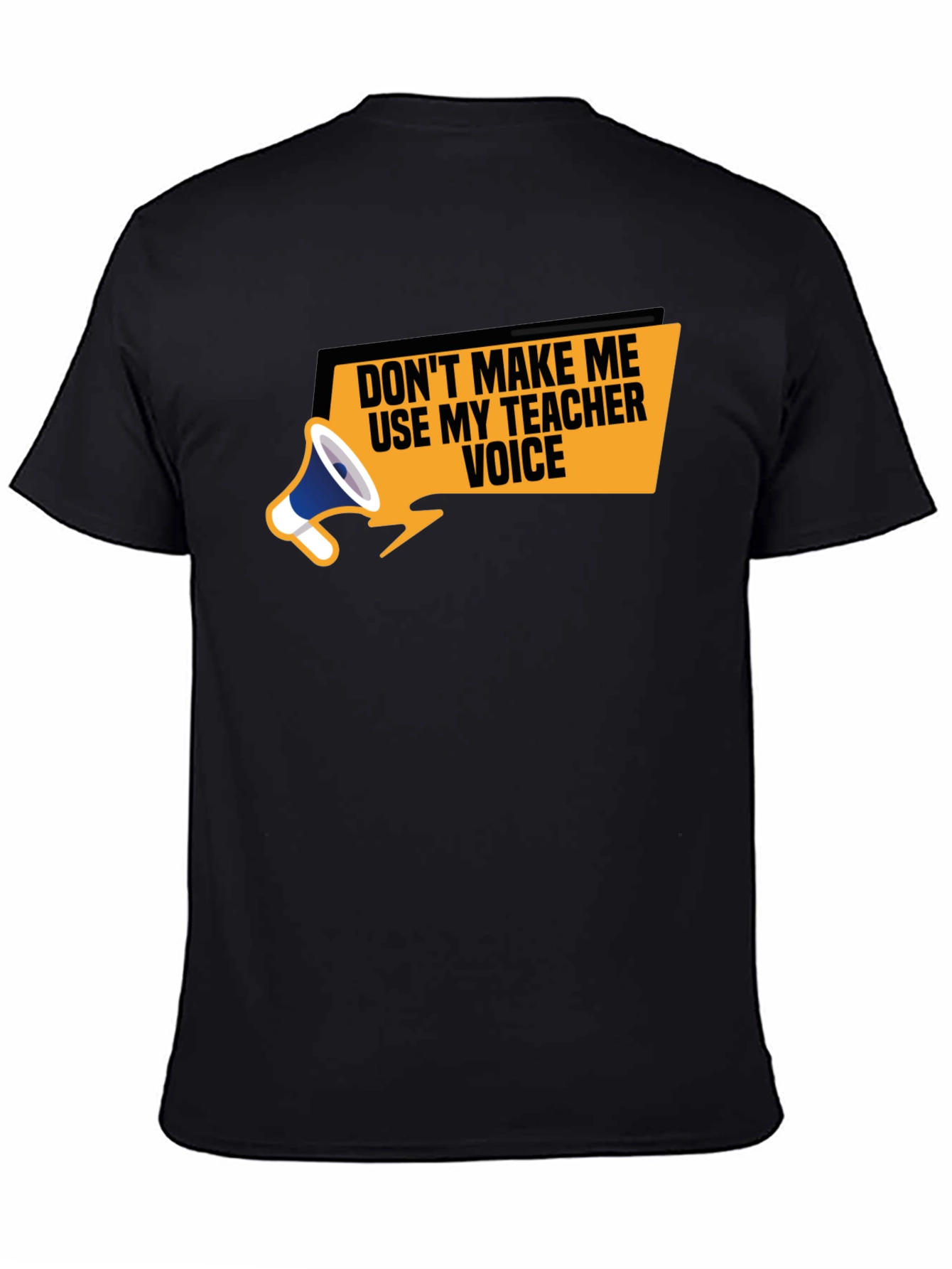 Black Teacher Voice T-Shirt - Funny Teacher Apparel view 4