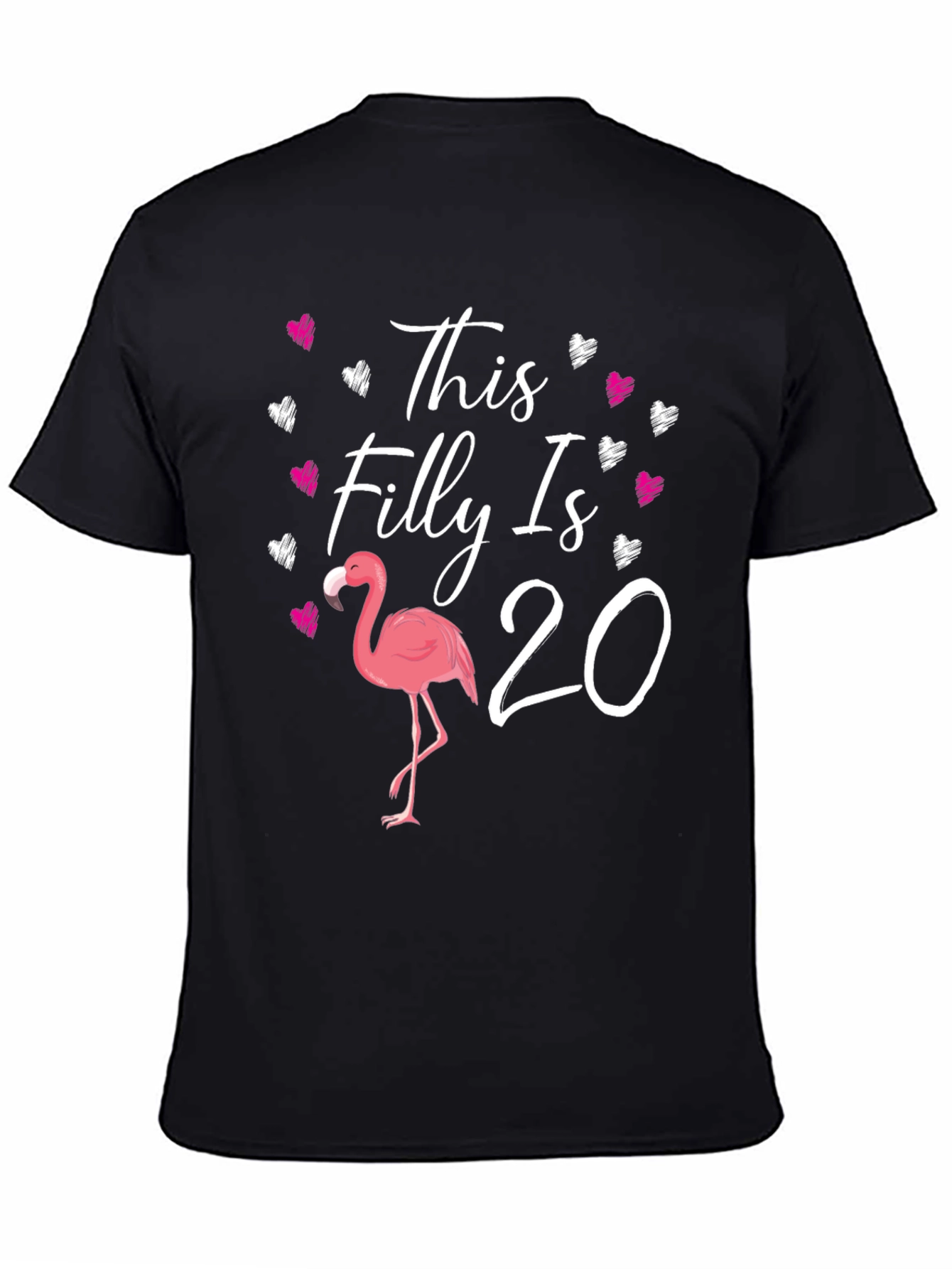 This Filly Is 20 T-Shirt Flamingo Bday - 4