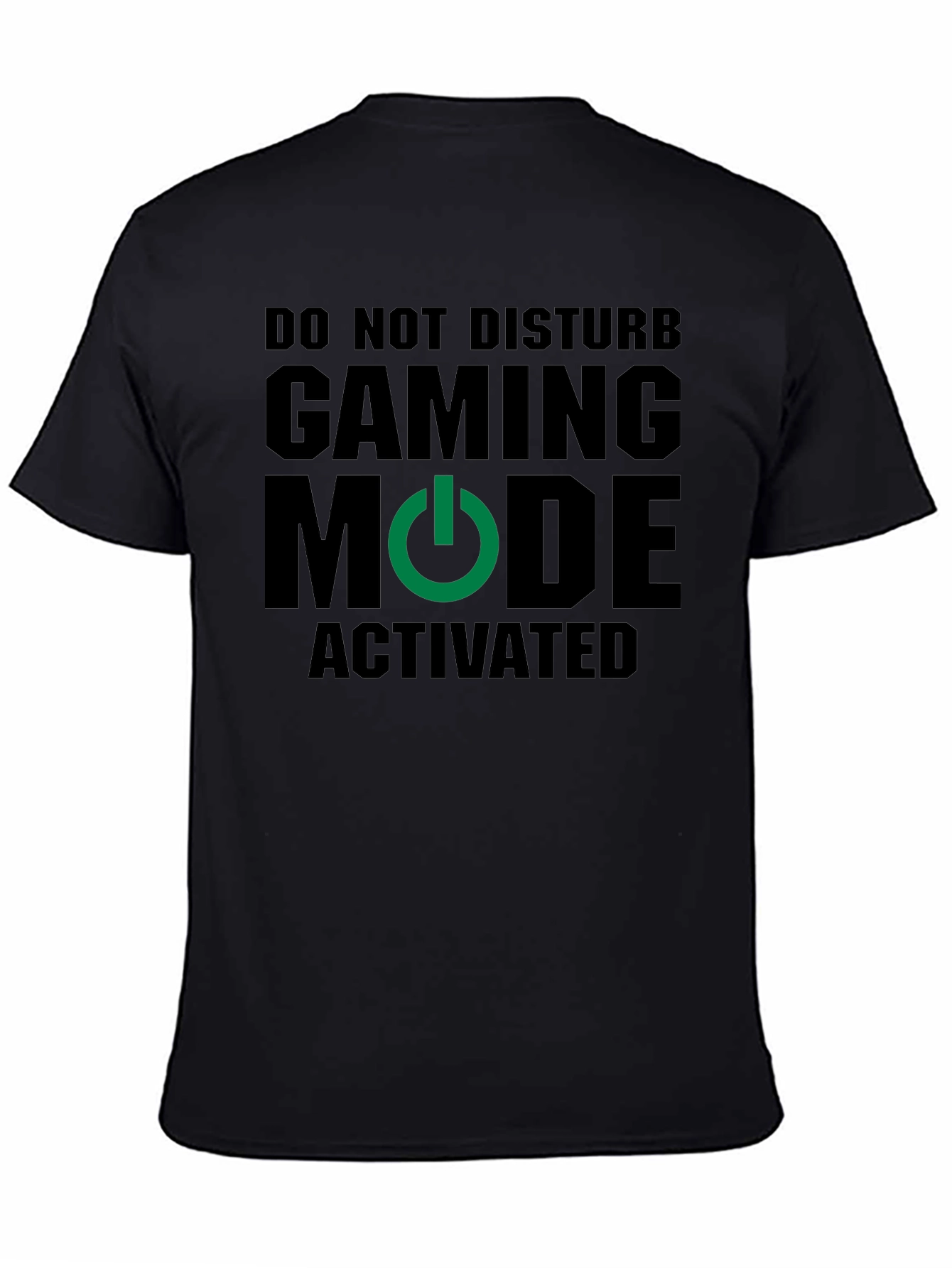Black Gaming Mode Activated T-Shirt - Gamer Apparel view 4