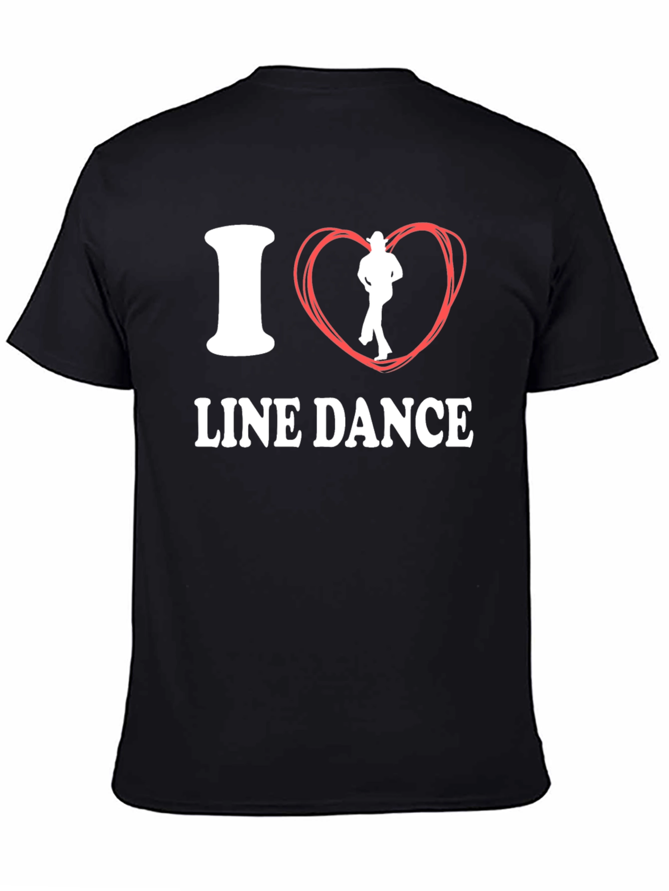 I Love Line Dance Graphic Tee - Cotton Comfort - 4
