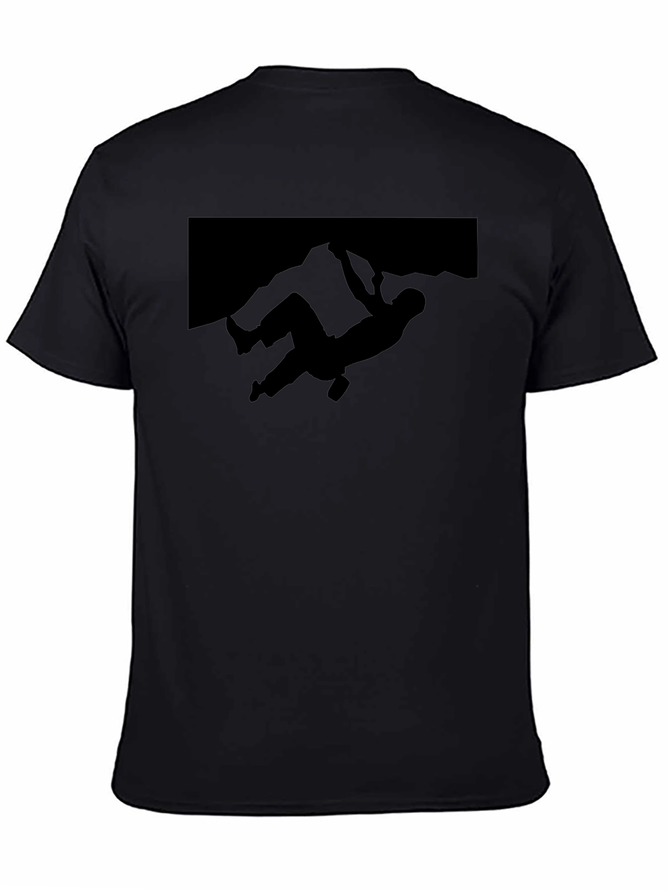 Black Climbing Silhouette T-Shirt - Adventure Ready view 4
