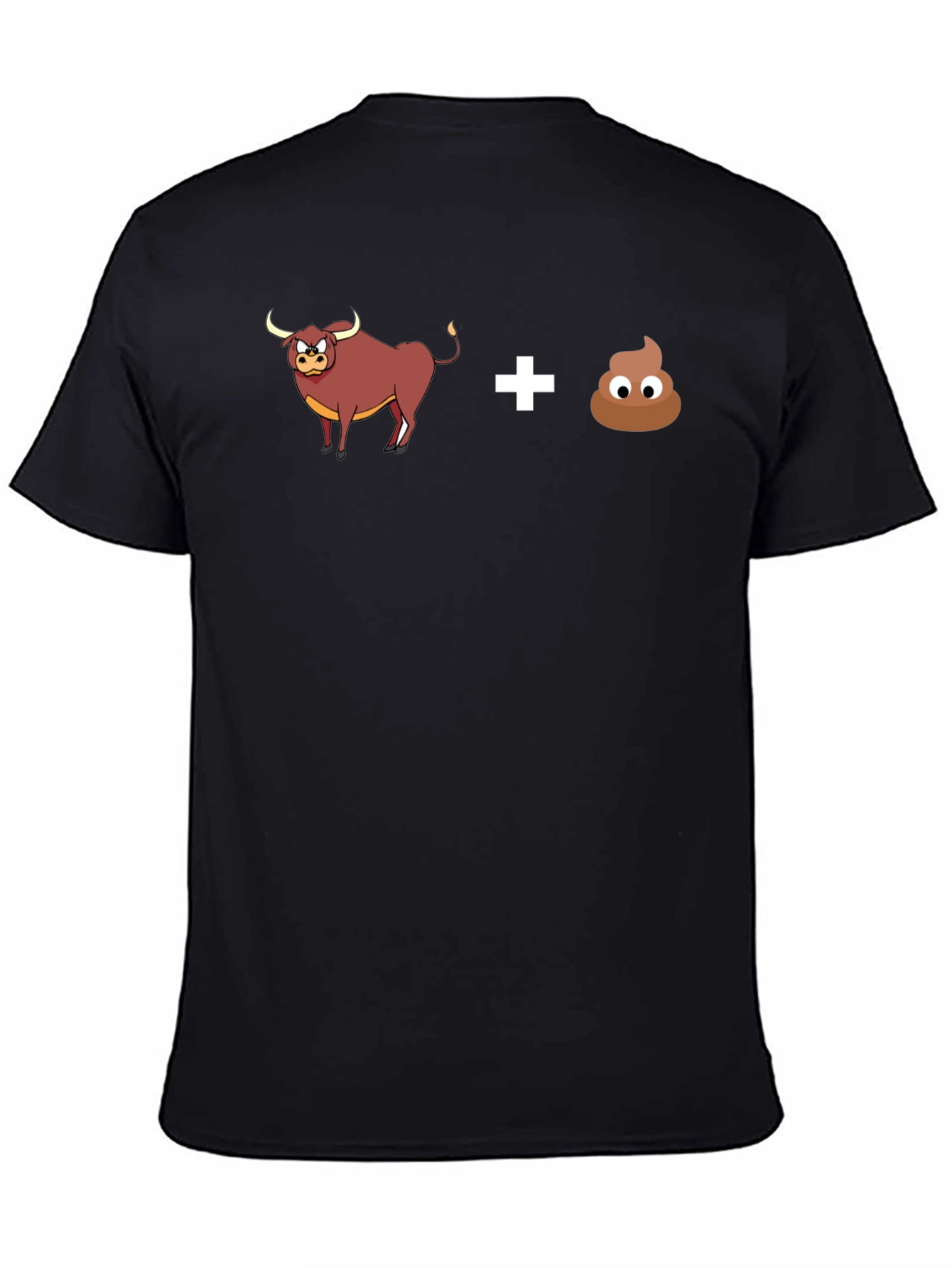 Black Bull Poop Graphic T-Shirt view 4