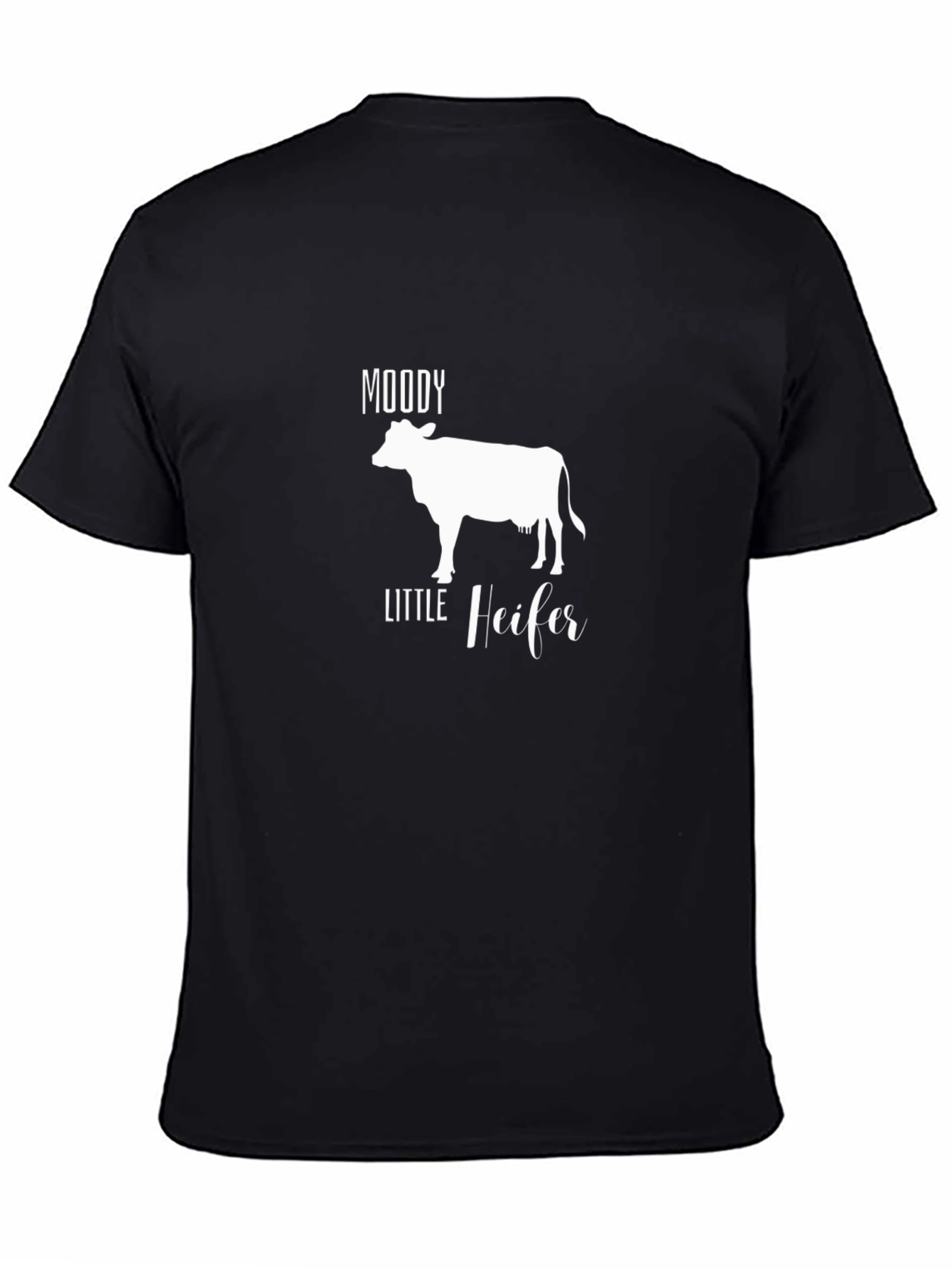Black Moody Little Heifer Graphic Tee view 4