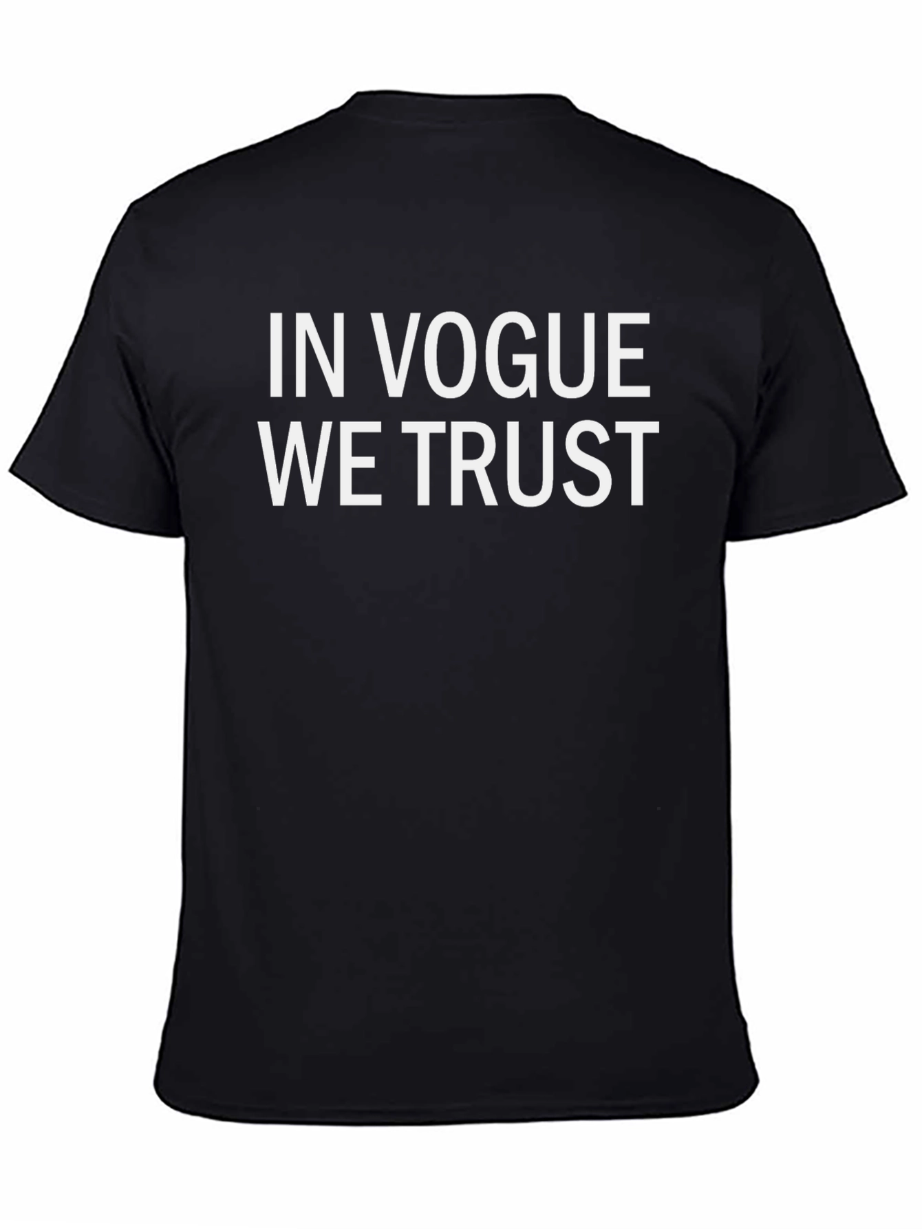 Black In Vogue We Trust Black Graphic Tee view 4