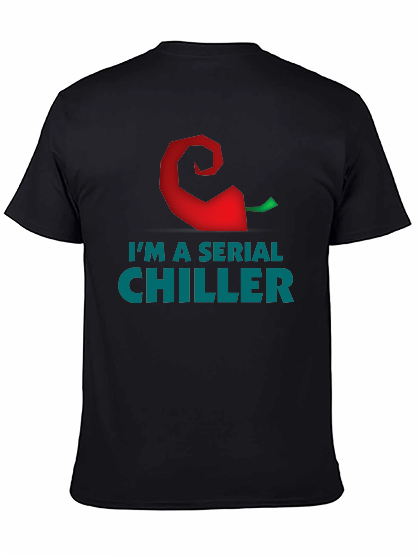 Black I'm a Serial Chiller Graphic T-Shirt view 4