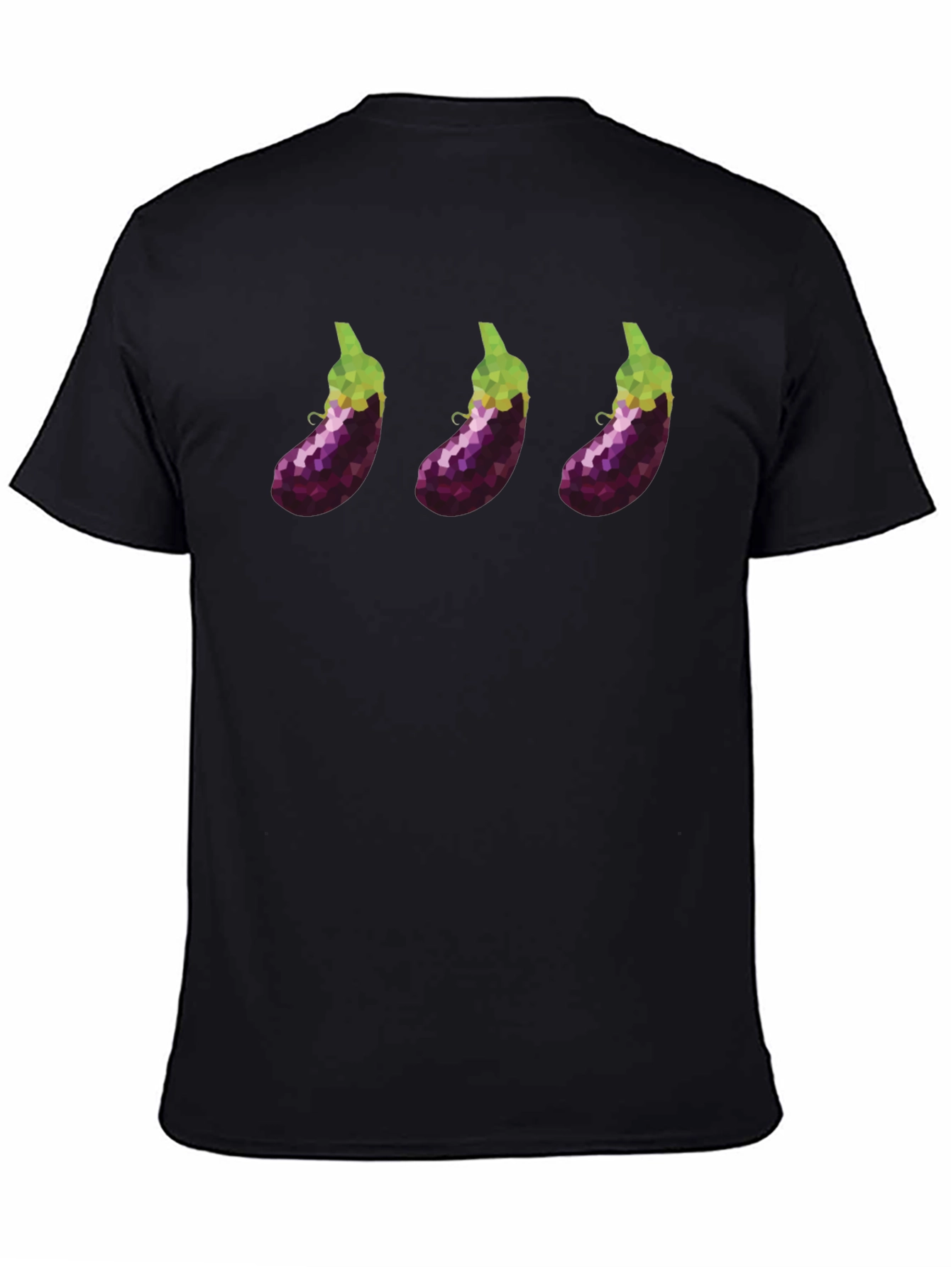 Eggplant Trio T-Shirt - Modern Graphic Tee - 4