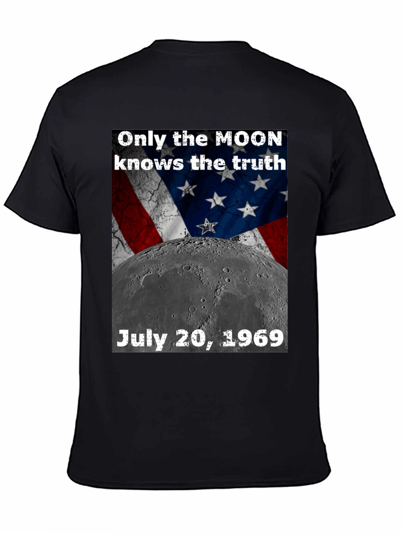 Black Moon Landing Conspiracy T-Shirt view 4