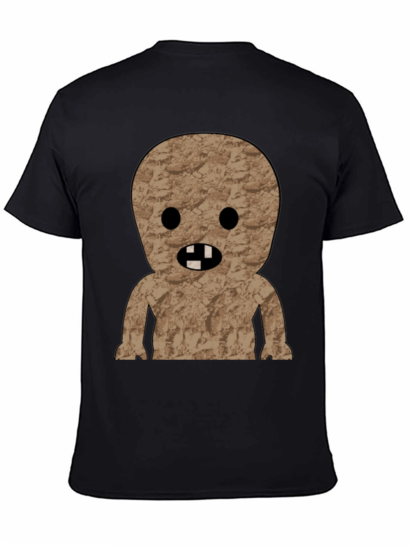 Black Humorous Desert Creature Graphic T-Shirt view 4