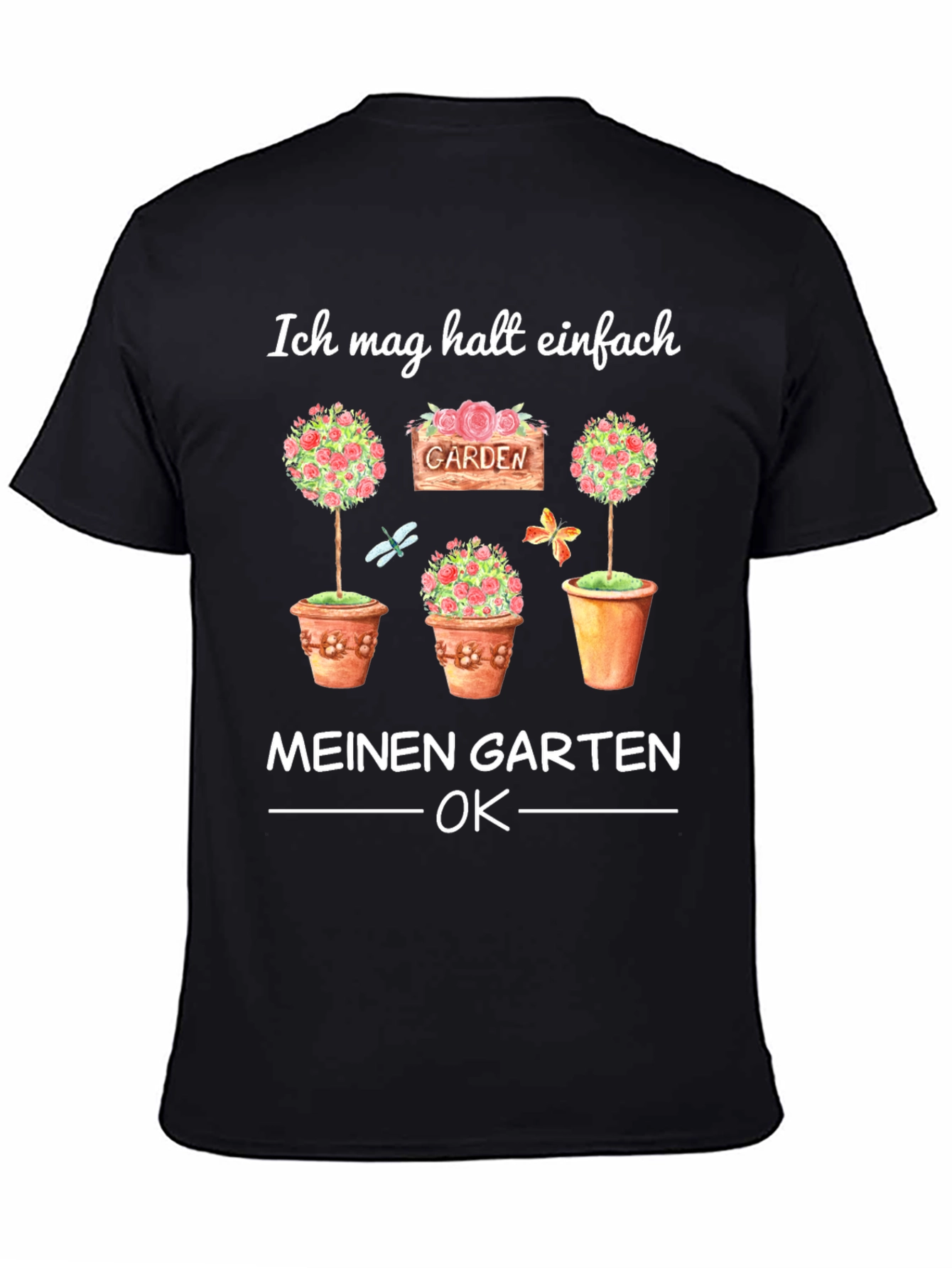 Black Ich Mag Meinen Garten T-Shirt view 4
