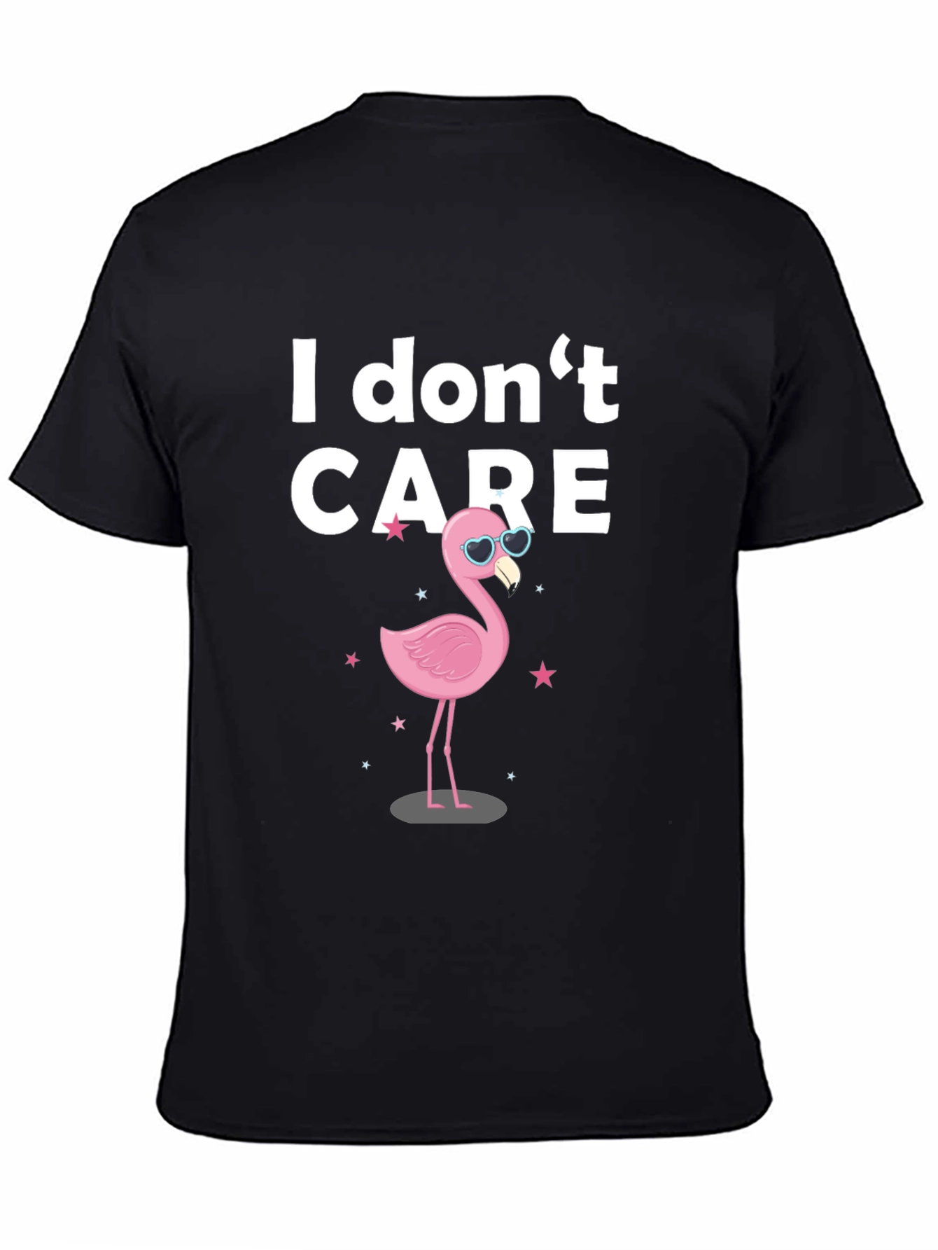 I Don't Care Flamingo T-Shirt - Quirky Graphic Tee - 4