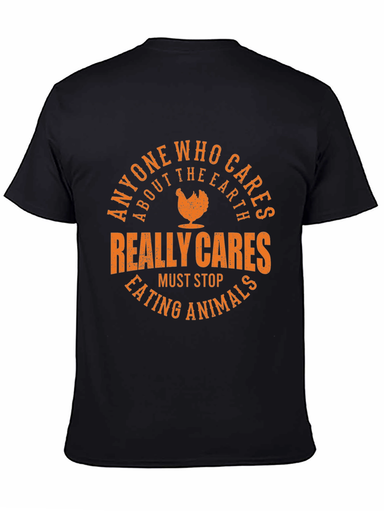 Black Vegan Earth Care T-Shirt view 4