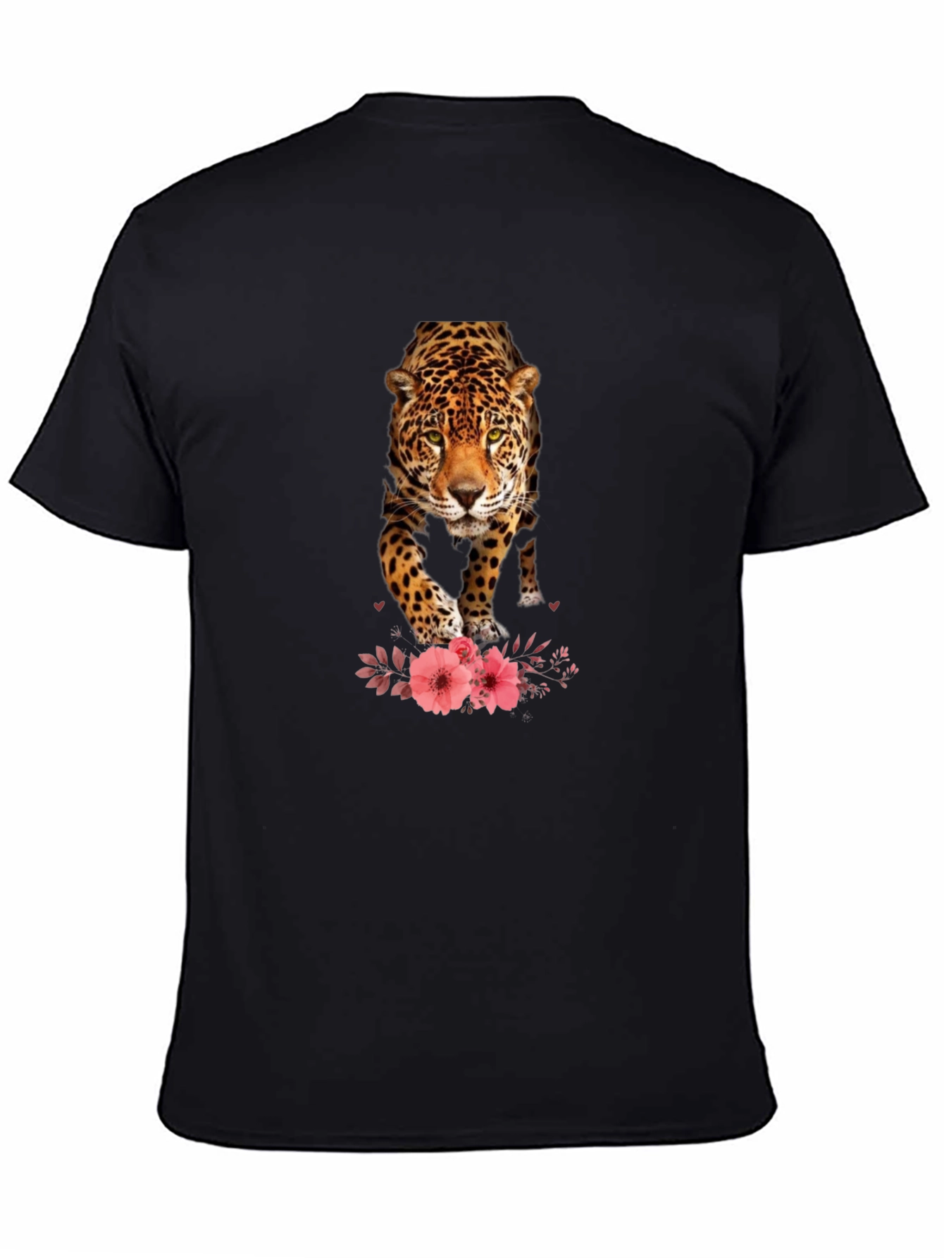 Black Jaguar Graphic Print T-Shirt view 4