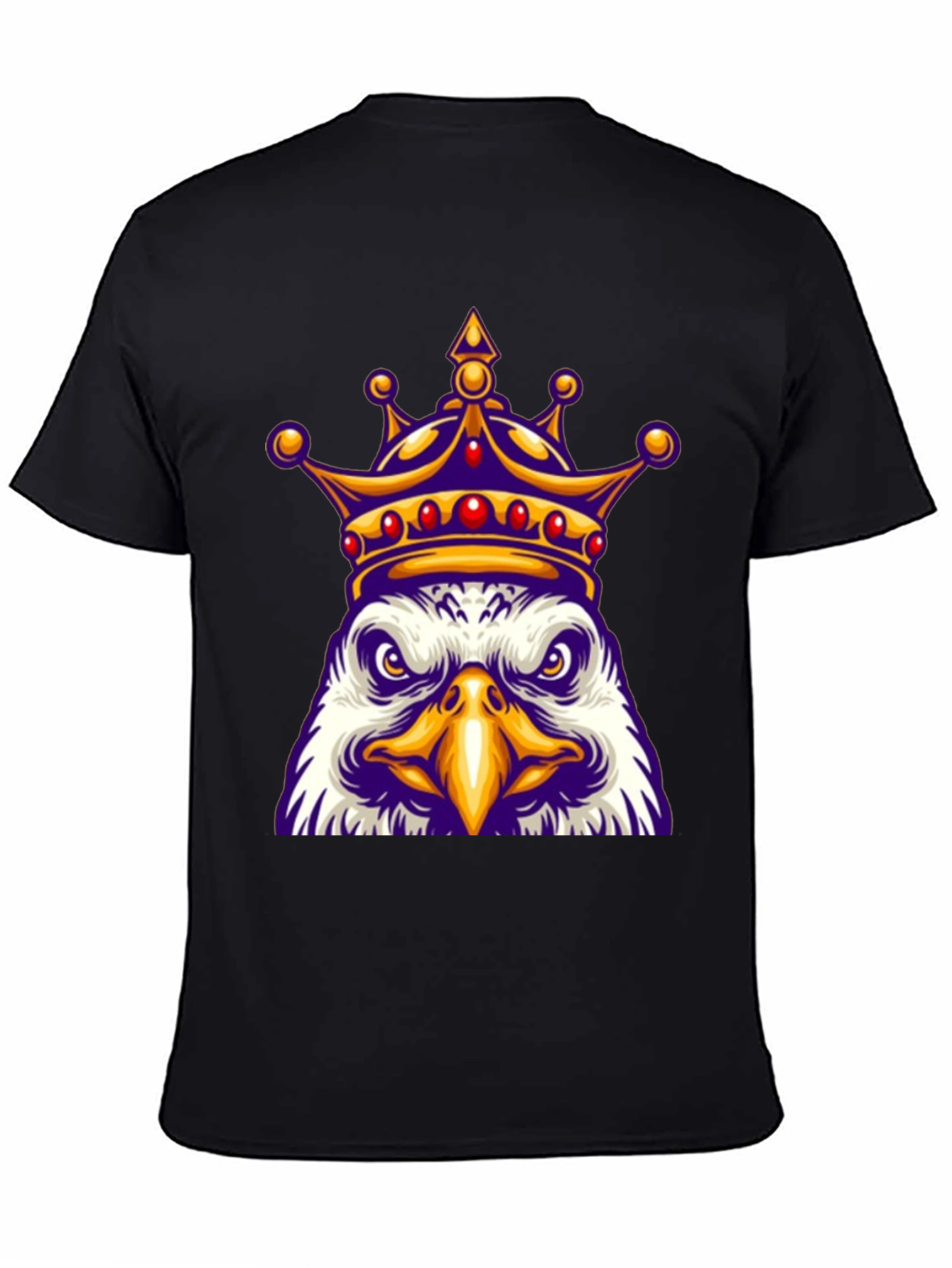 Black King Eagle Graphic T-Shirt view 4