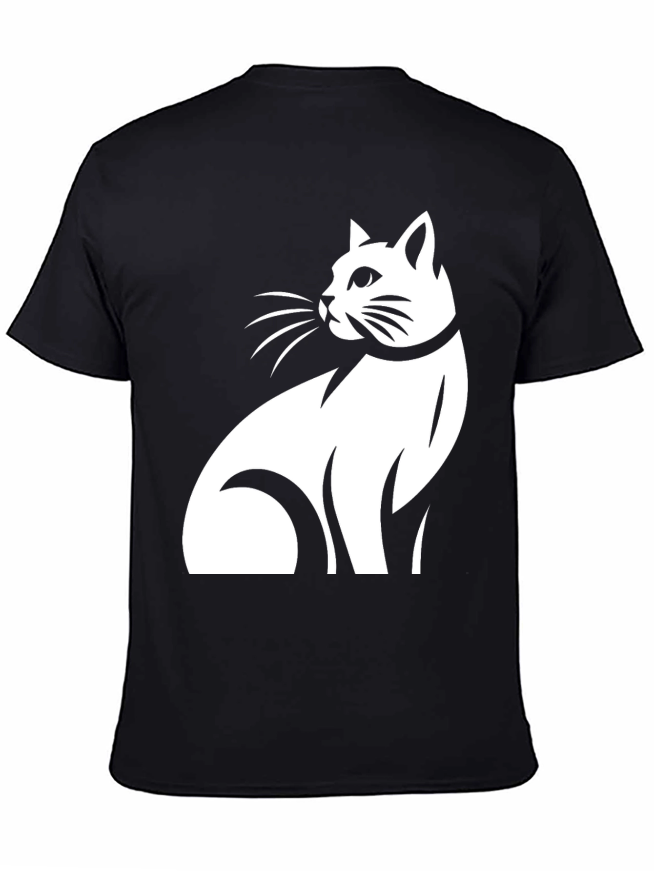 Black Cat Graphic Tee - Black T-Shirt view 4