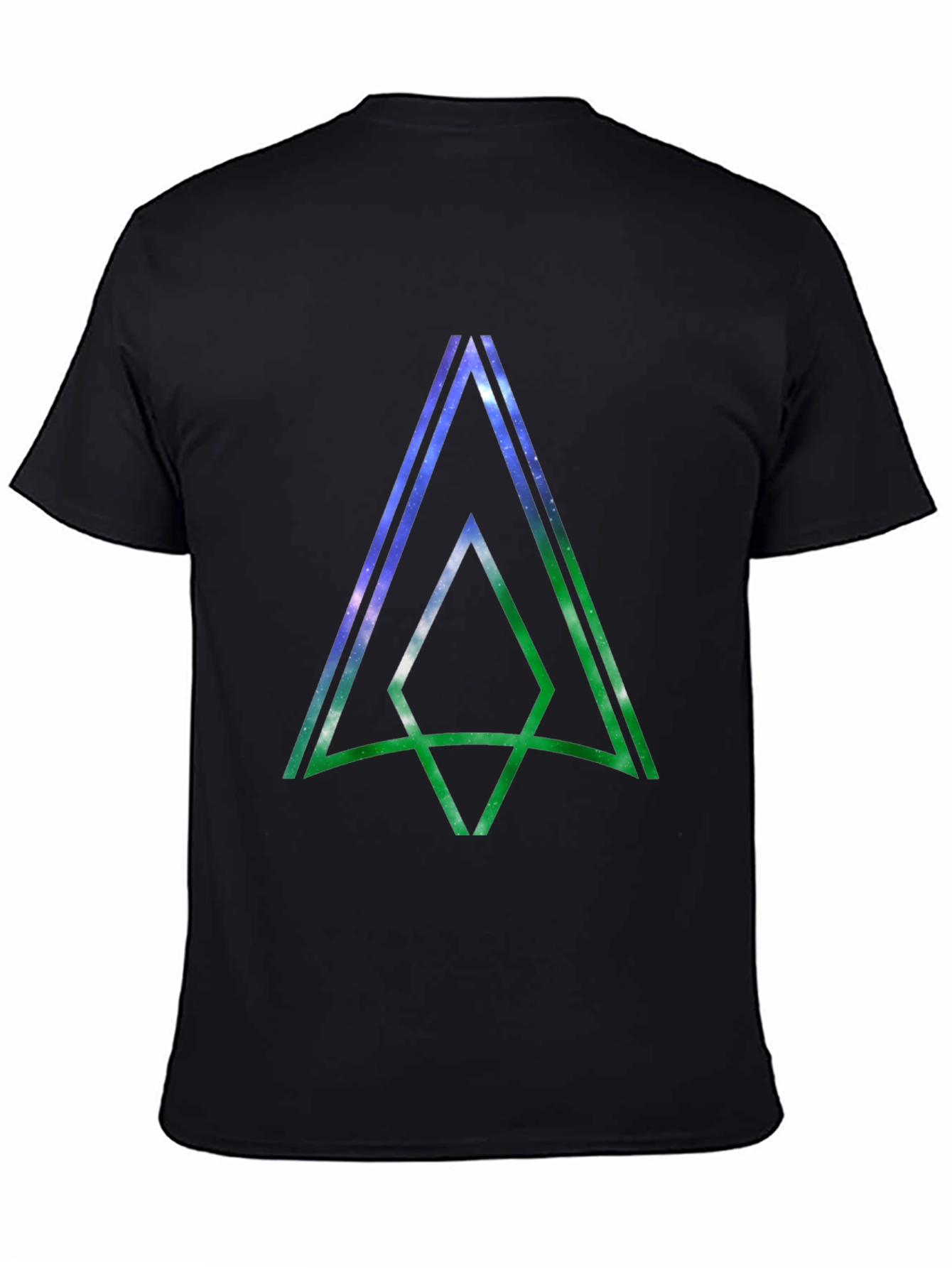 Black Cosmic Apex T-Shirt - Black Graphic Tee view 4