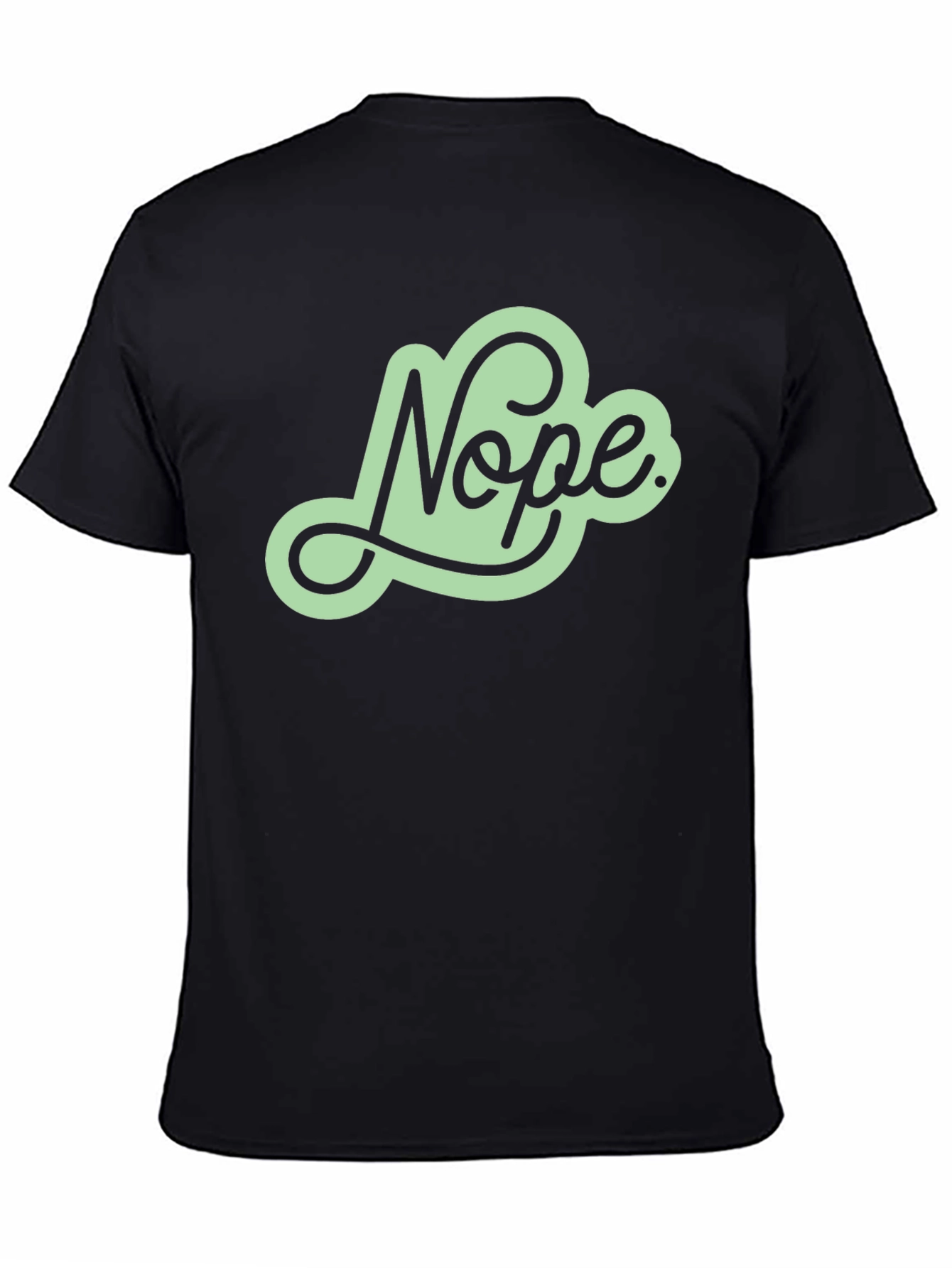 Black Nope Graphic Tee - Trendy Casual Shirt view 4