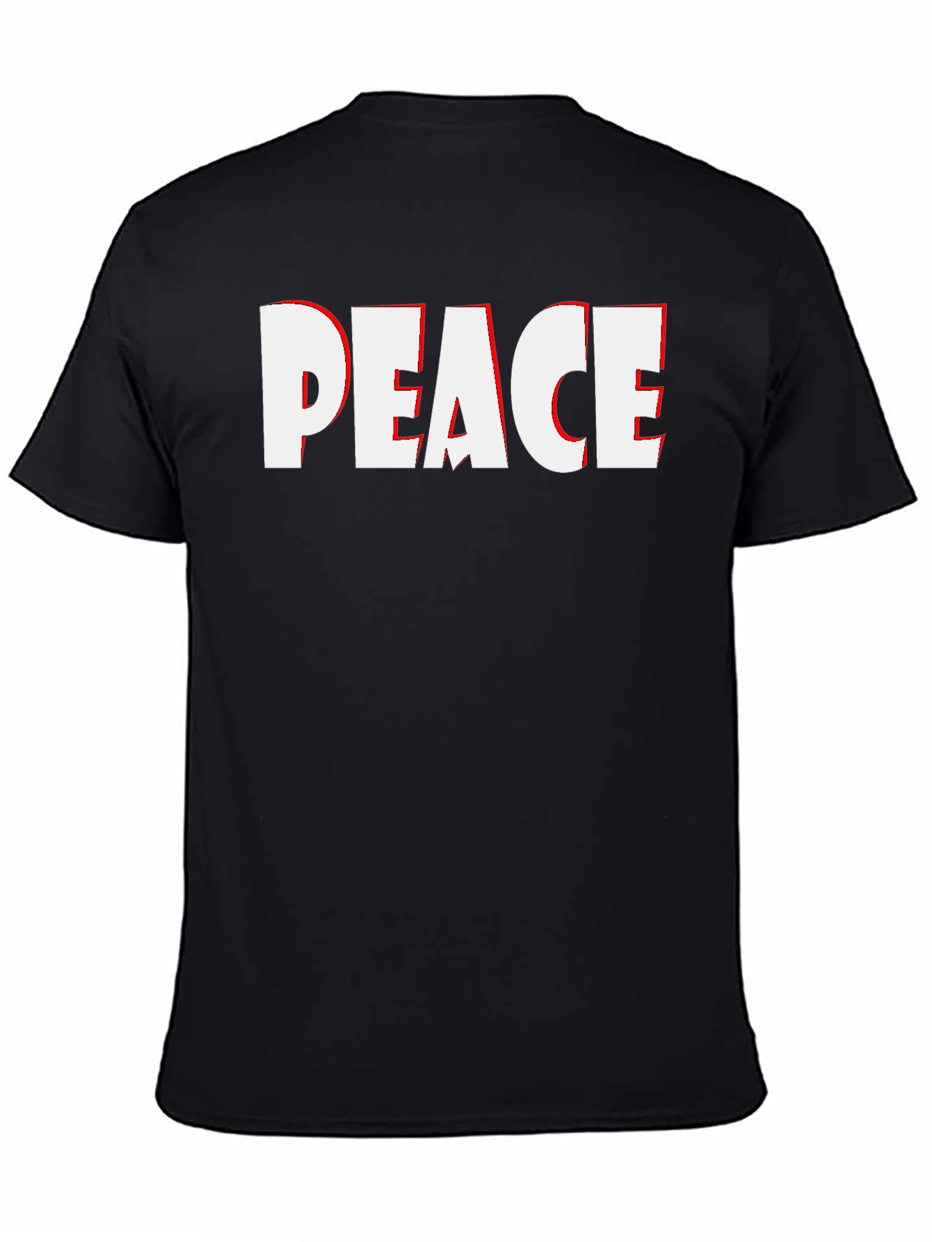 Black Peace Graphic T-Shirt - Black view 4