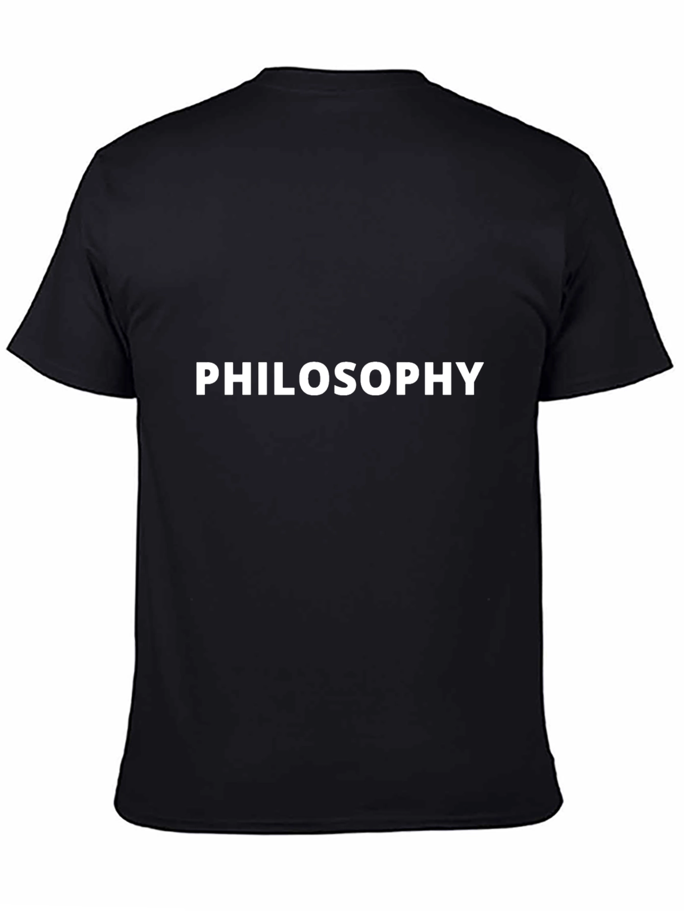 Black Philosophy Black T-Shirt - Intellectual Statement Tee view 4