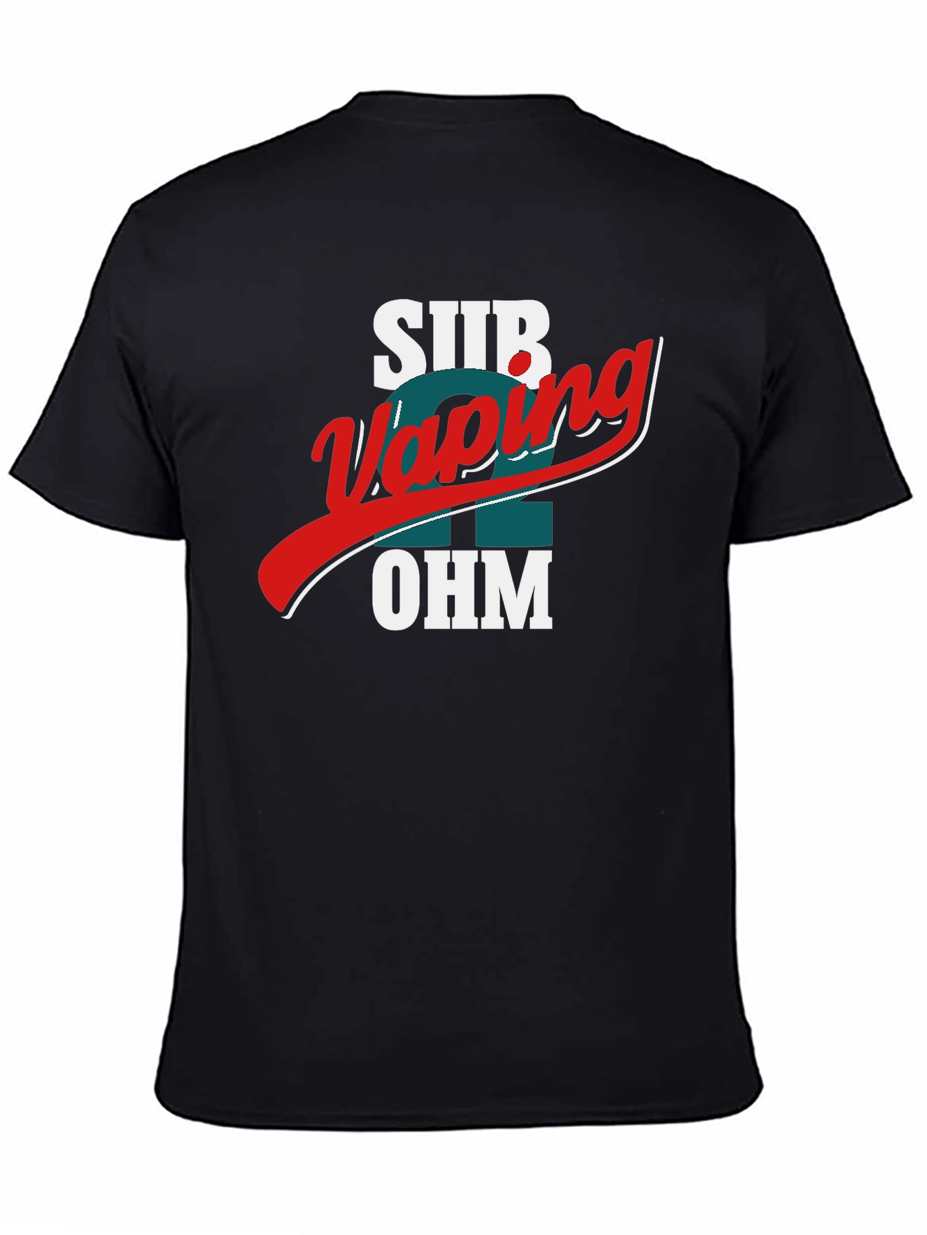 Black Sub Ohm Vaping T-Shirt - Premium Black Tee view 4