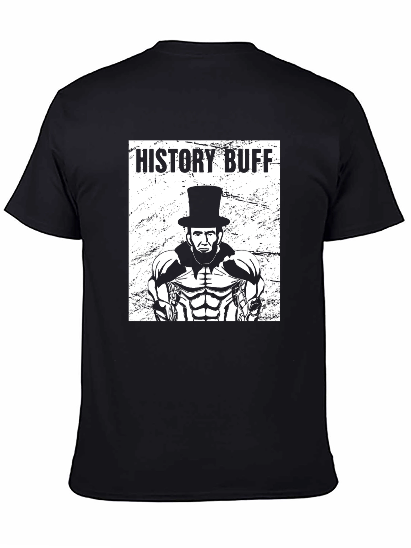 Black History Buff Lincoln T-Shirt view 4