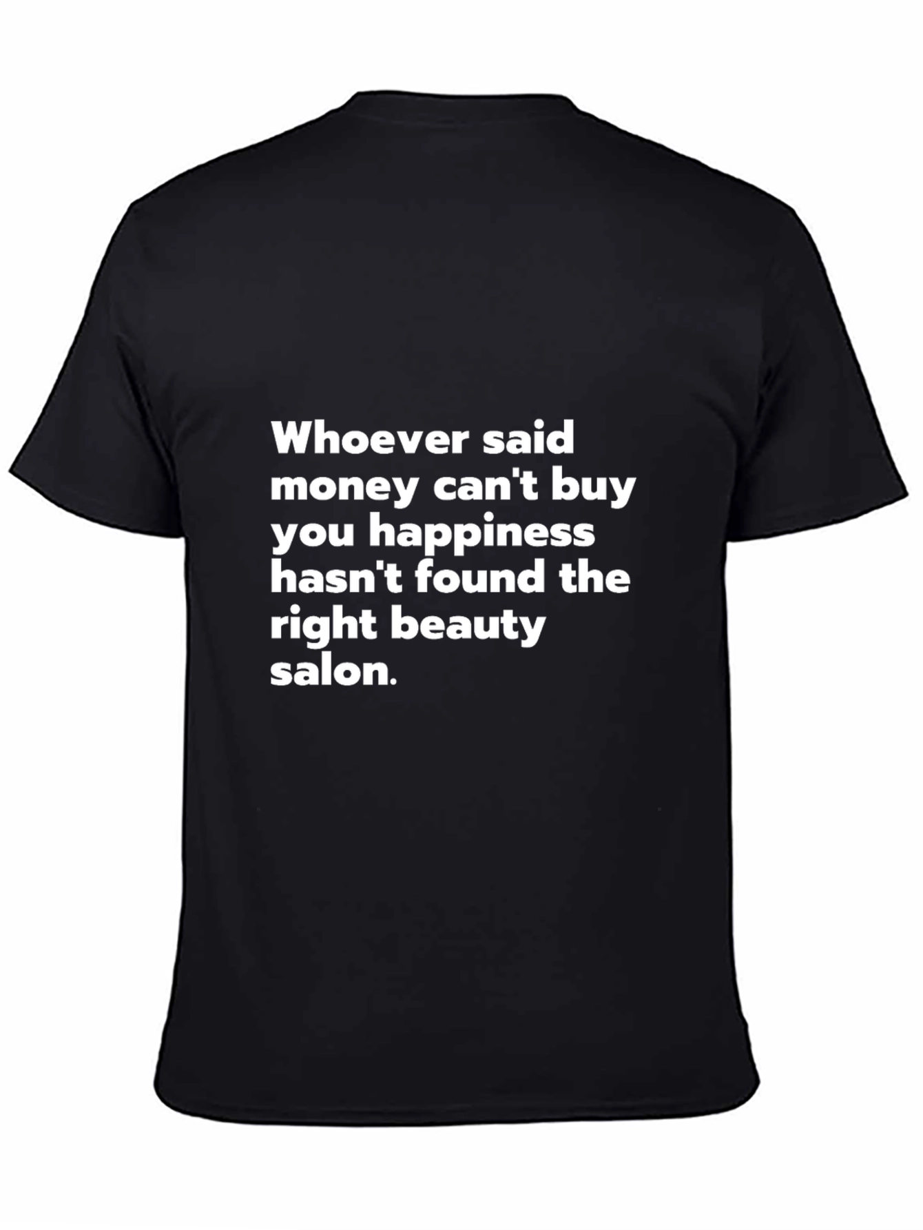 Black Humorous Beauty Salon Graphic Tee view 4