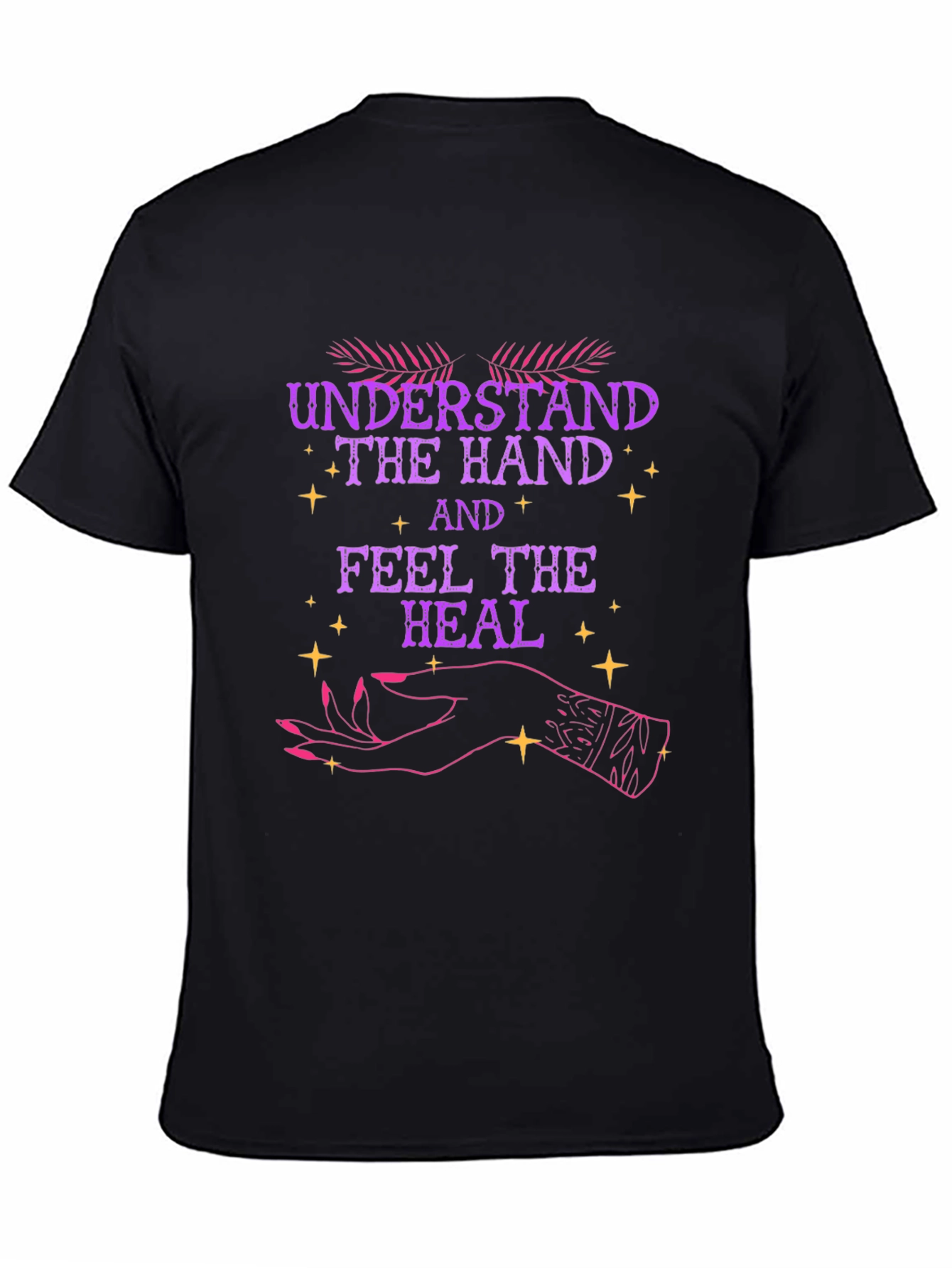 Black Understand the Hand Graphic T-Shirt view 4