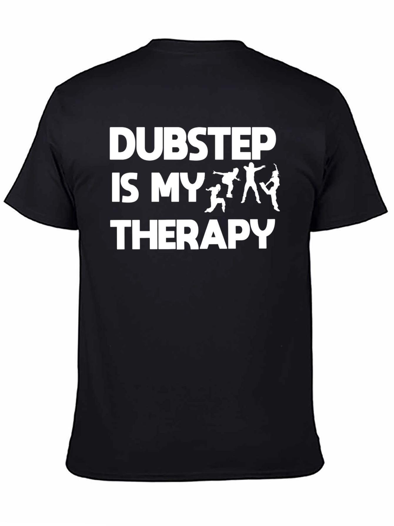 Black Dubstep Therapy Graphic Tee view 4