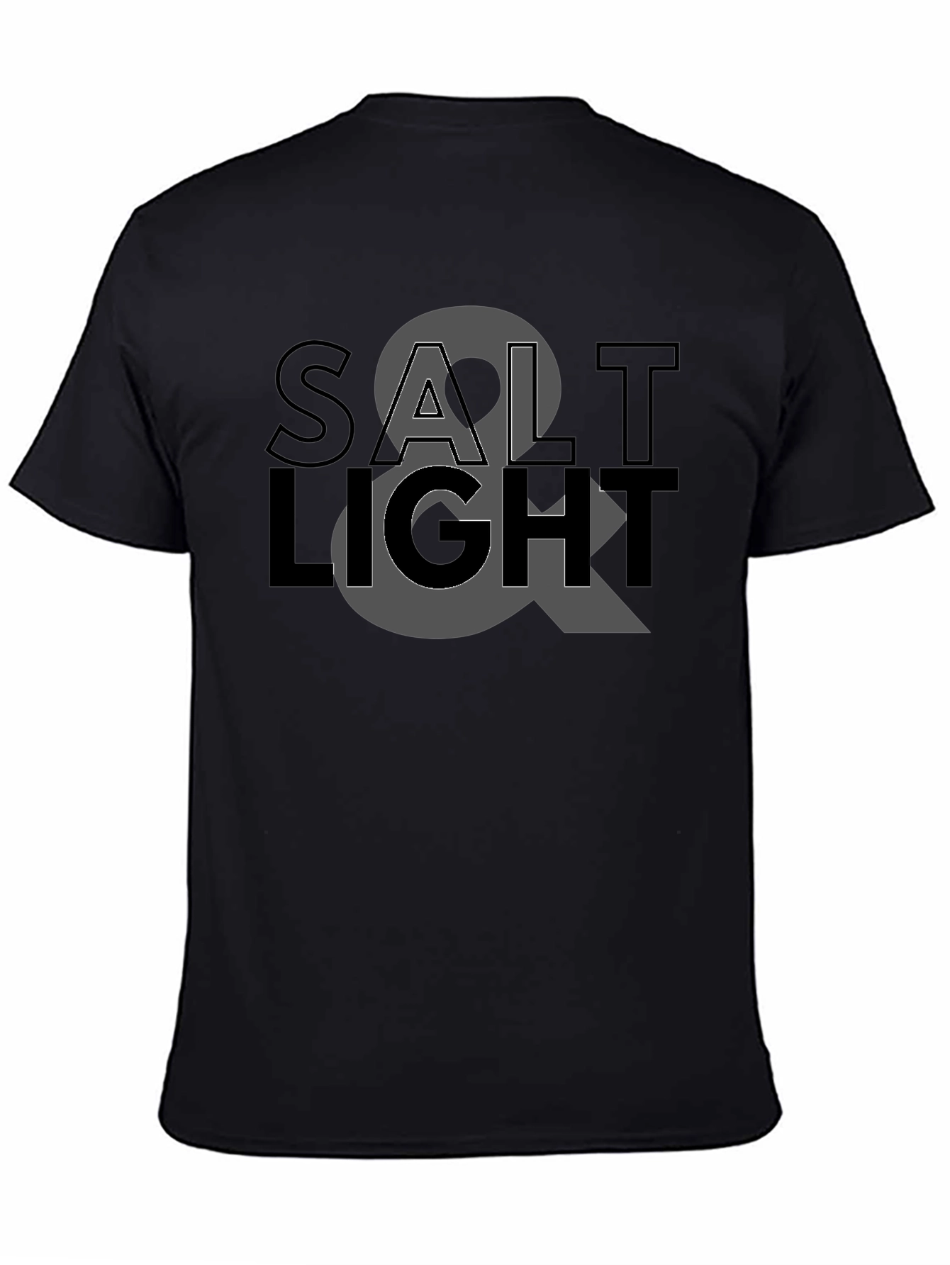 Black Salt & Light Graphic Black T-Shirt view 4