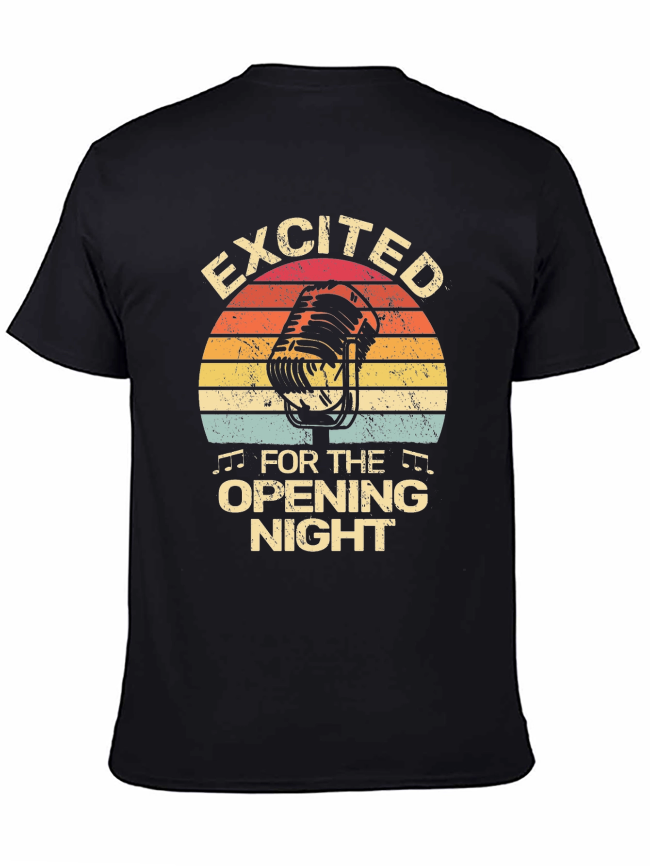 Black Excited For Opening Night Black T-Shirt view 4