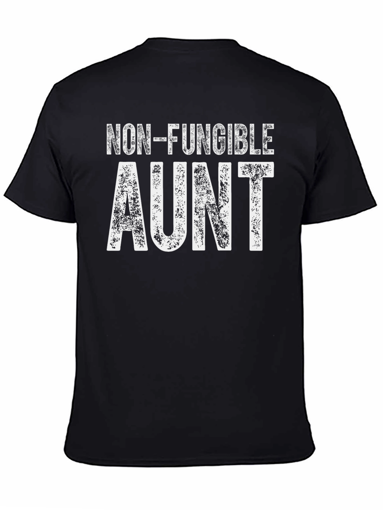 Black Non-Fungible Aunt Black T-Shirt view 4
