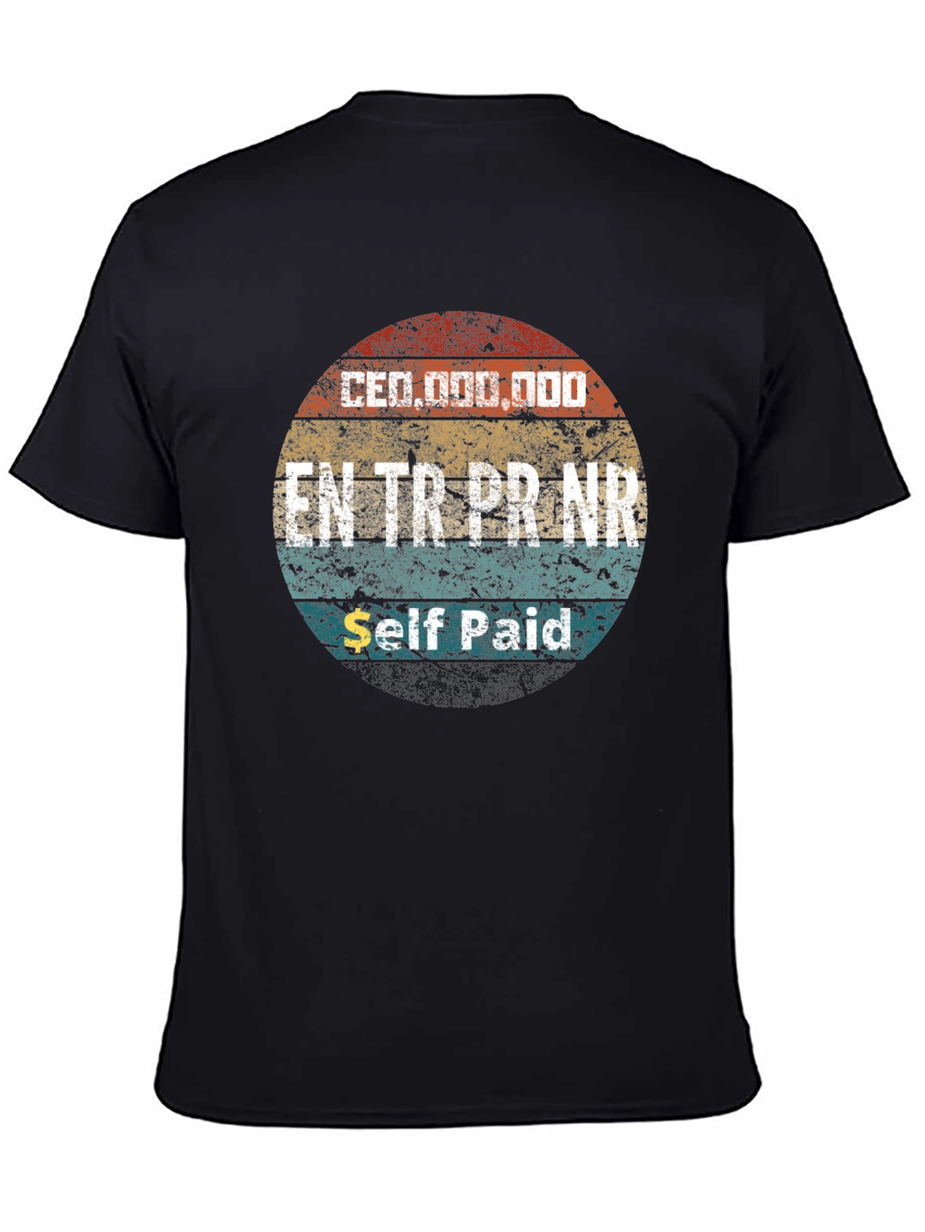 Black CEO Entrepreneur Self-Made Graphic T-Shirt view 4