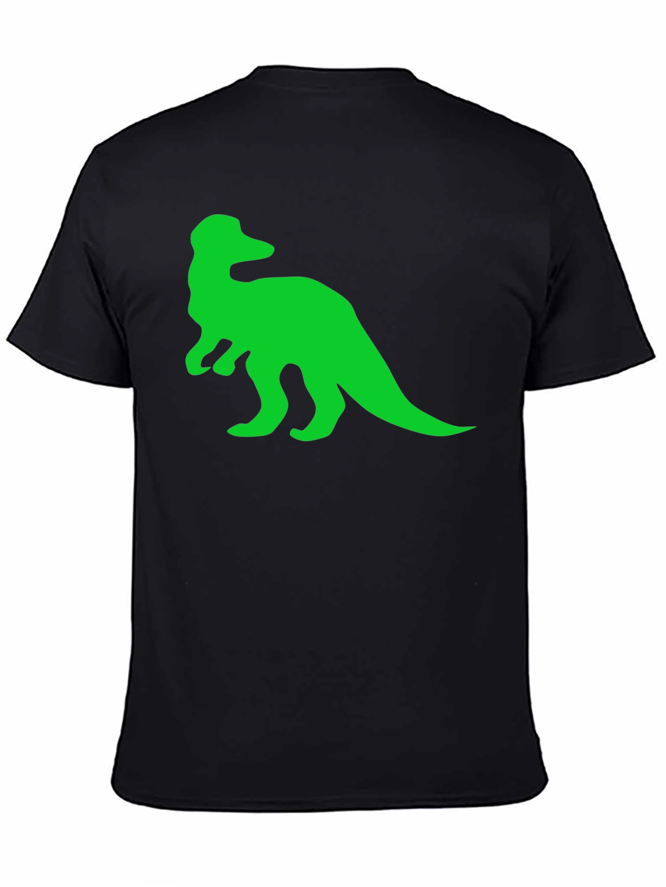 Black Dino Graphic Tee - Black Cotton Comfort view 4