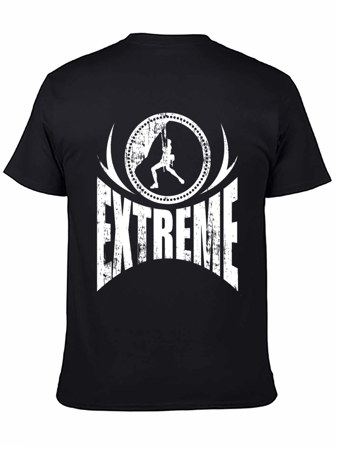 Black Extreme Sports Graphic T-Shirt view 4