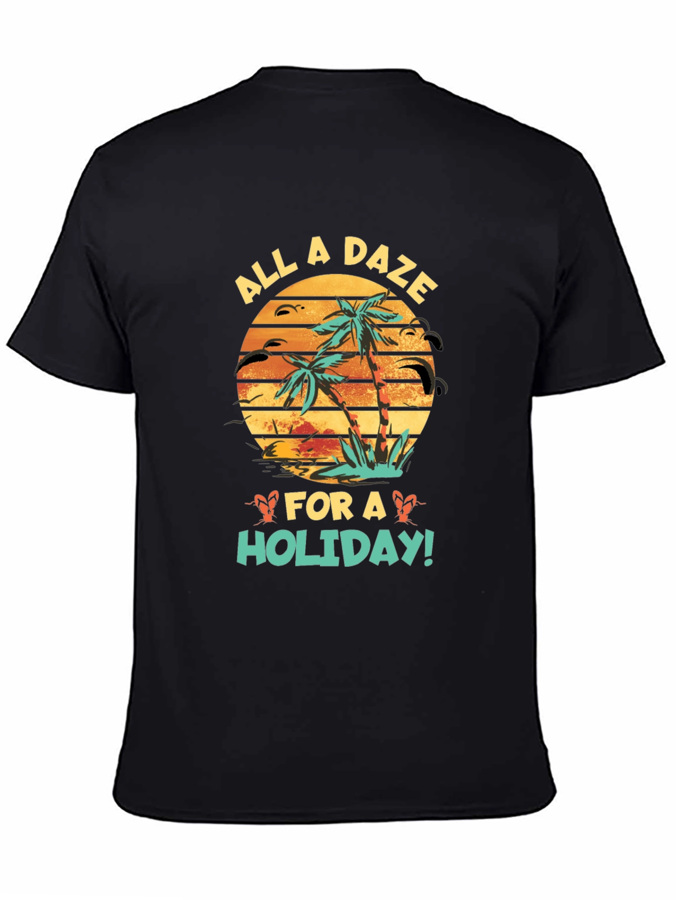 Black All A Daze For A Holiday Black Graphic Tee view 4