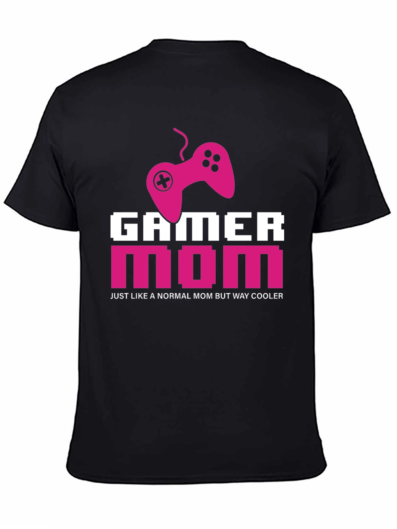 Black Gamer Mom T-Shirt - Cool Mom Edition view 4