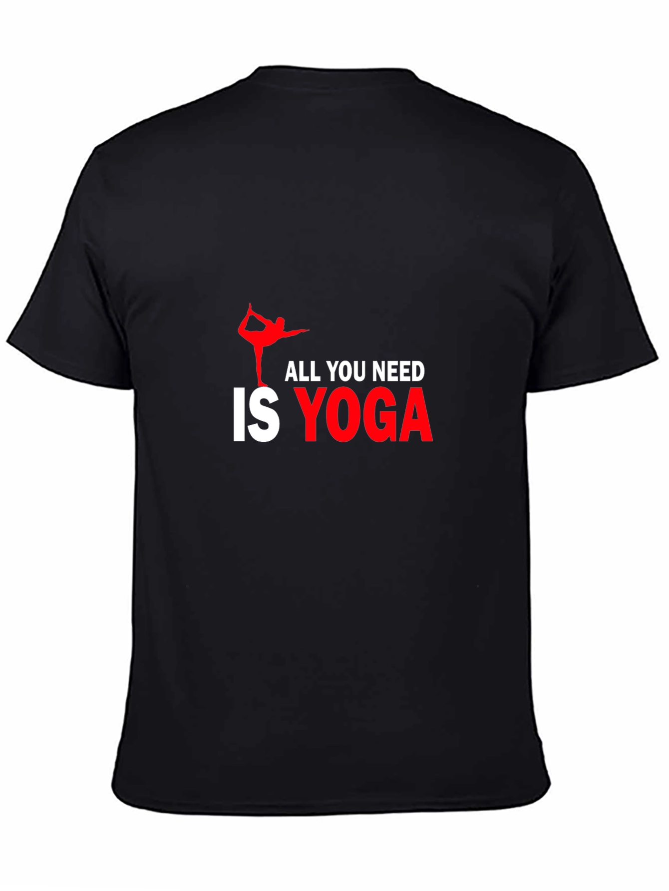Black All You Need Is Yoga Black T-Shirt view 4
