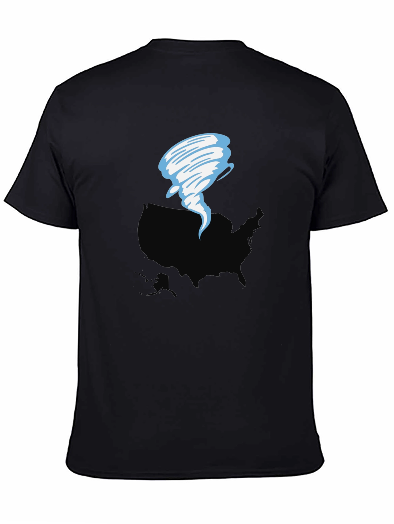 Black Tornado USA Graphic T-Shirt - Weather Tee view 4