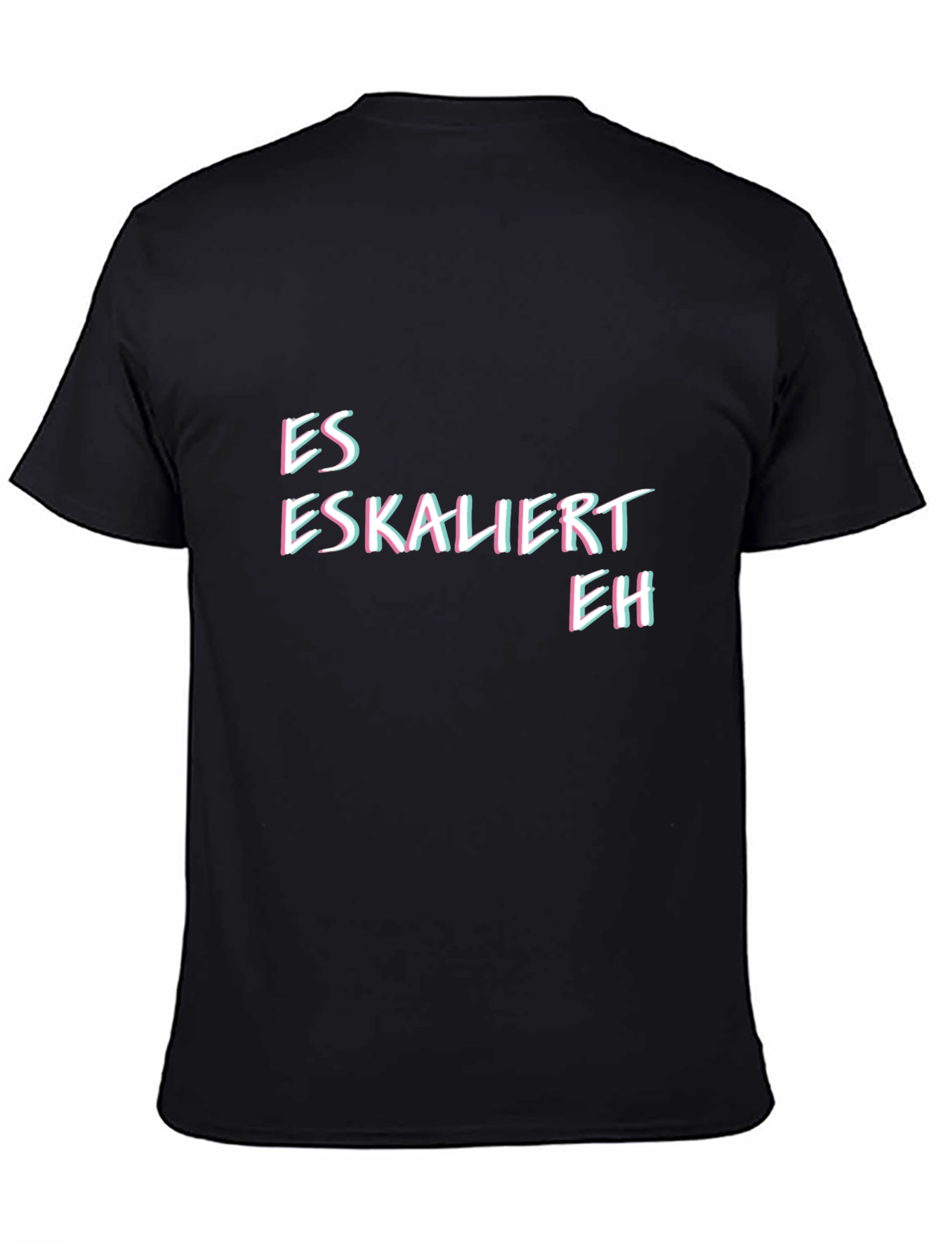 Black Es Eskaliert Eh T-Shirt - Black view 4