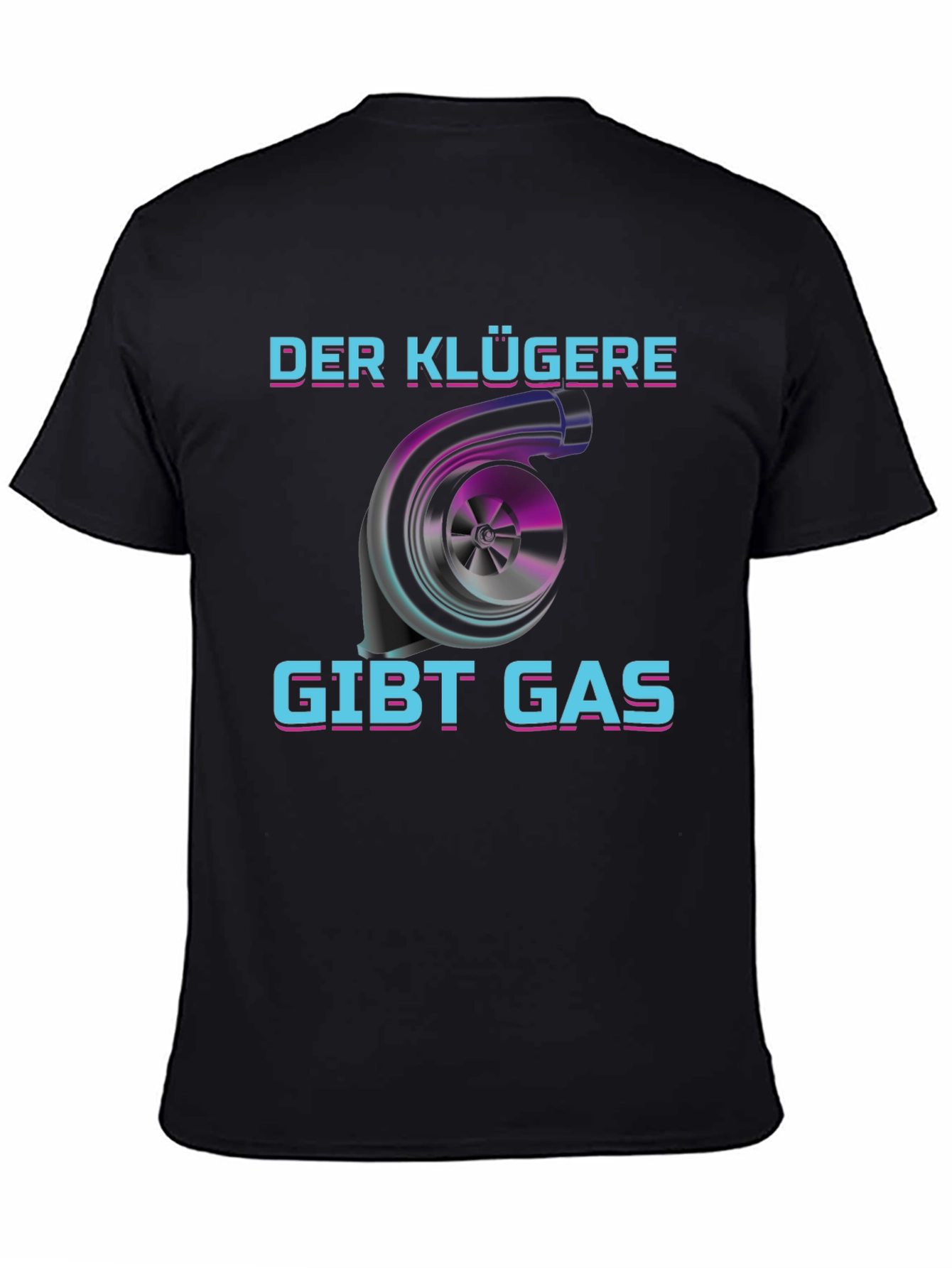 Black Der Klügere Gibt Gas T-Shirt view 4