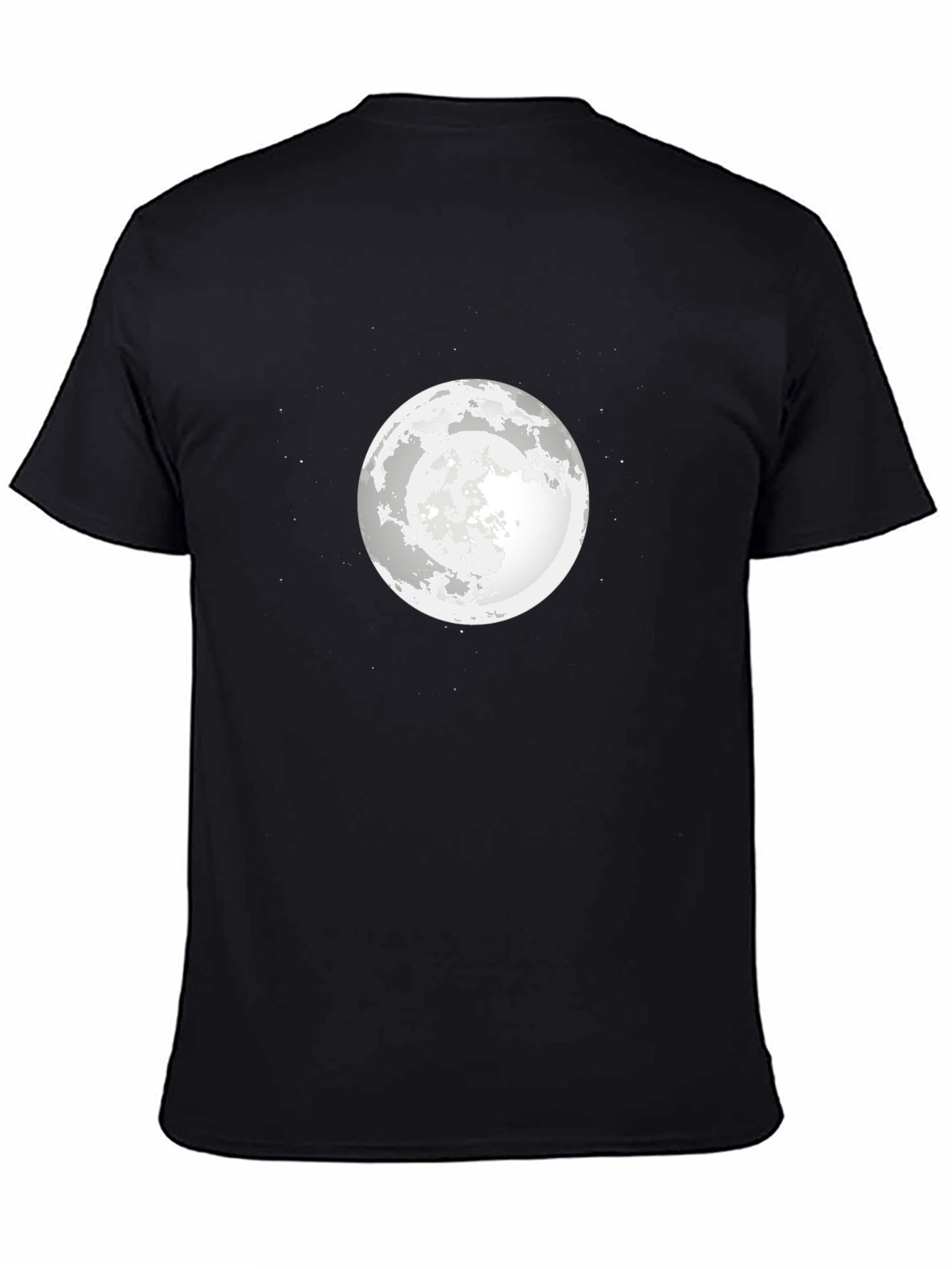 Black Moon Graphic Black T-Shirt - Celestial Style view 4